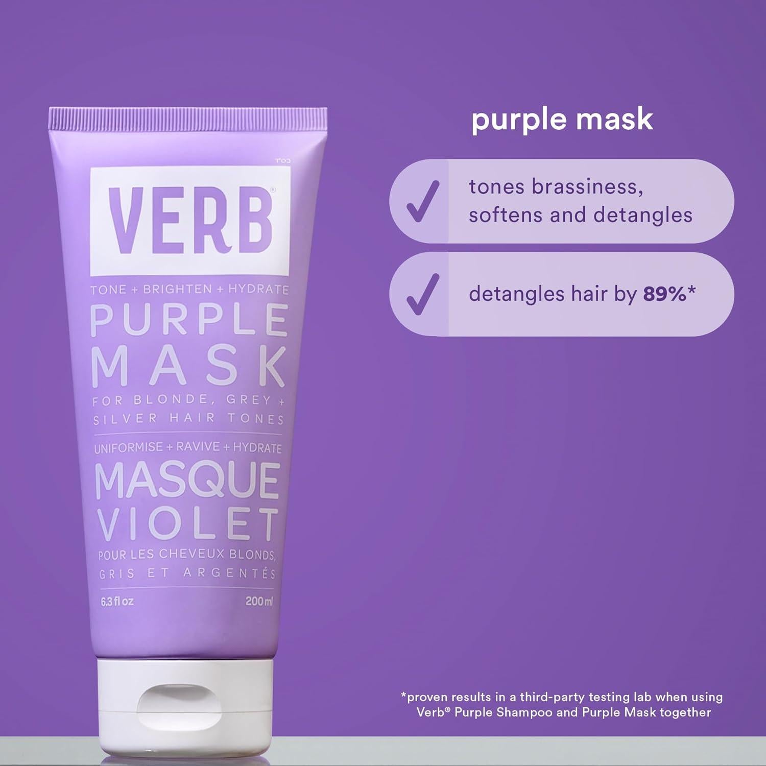 Mascarilla para Cabello Púrpura Verb 178g - Neutraliza Brassiness