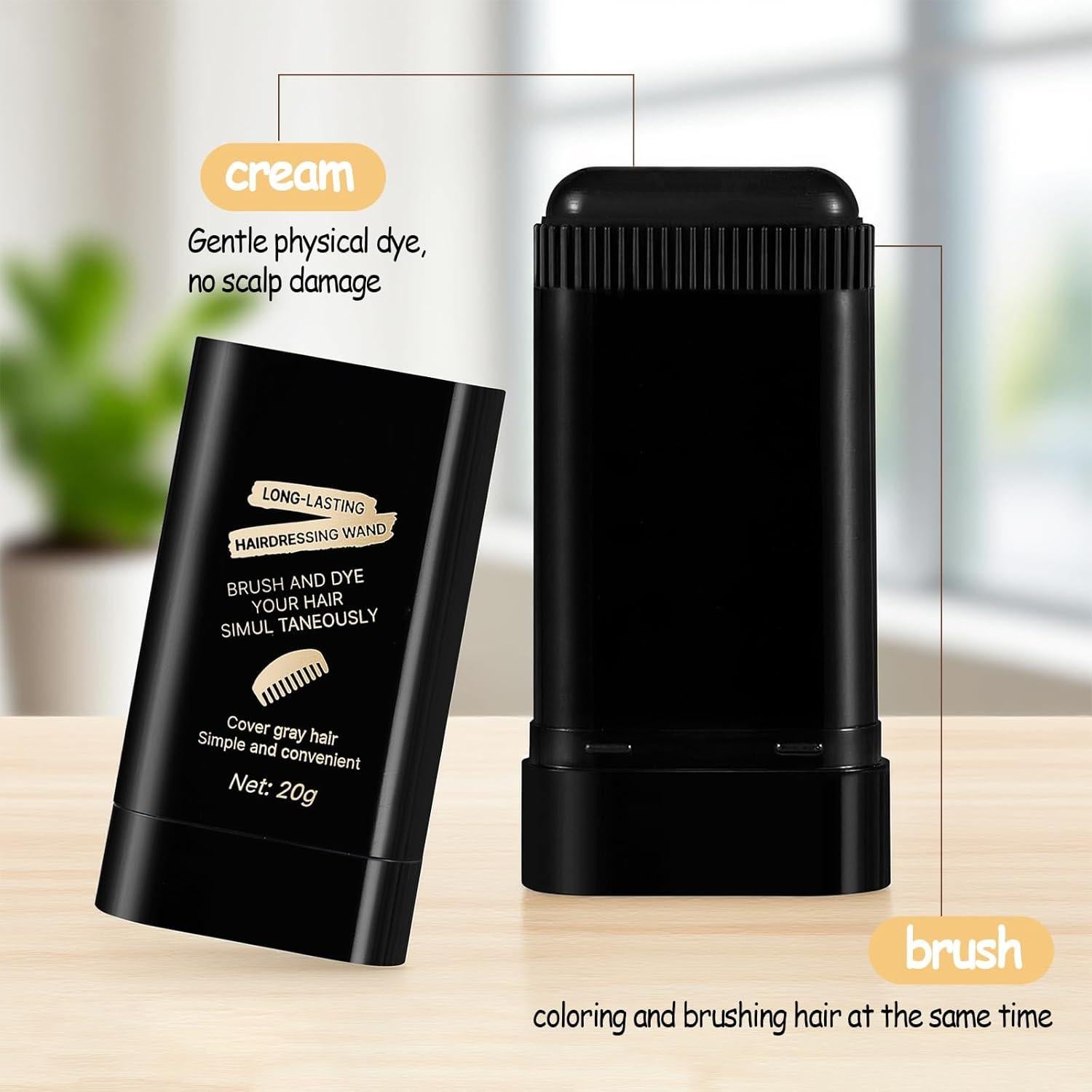 Peine Tinte Cabello Negro Eudivine 2PCS Portátil a Prueba de Agua