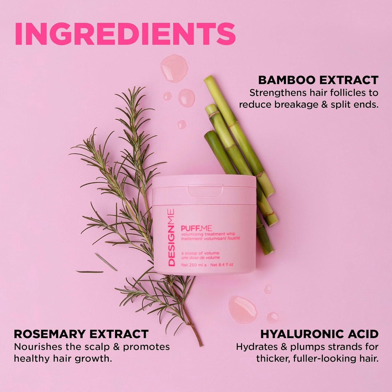 Design.Me PUFF.ME Whip Tratamiento Voluminizador 370g