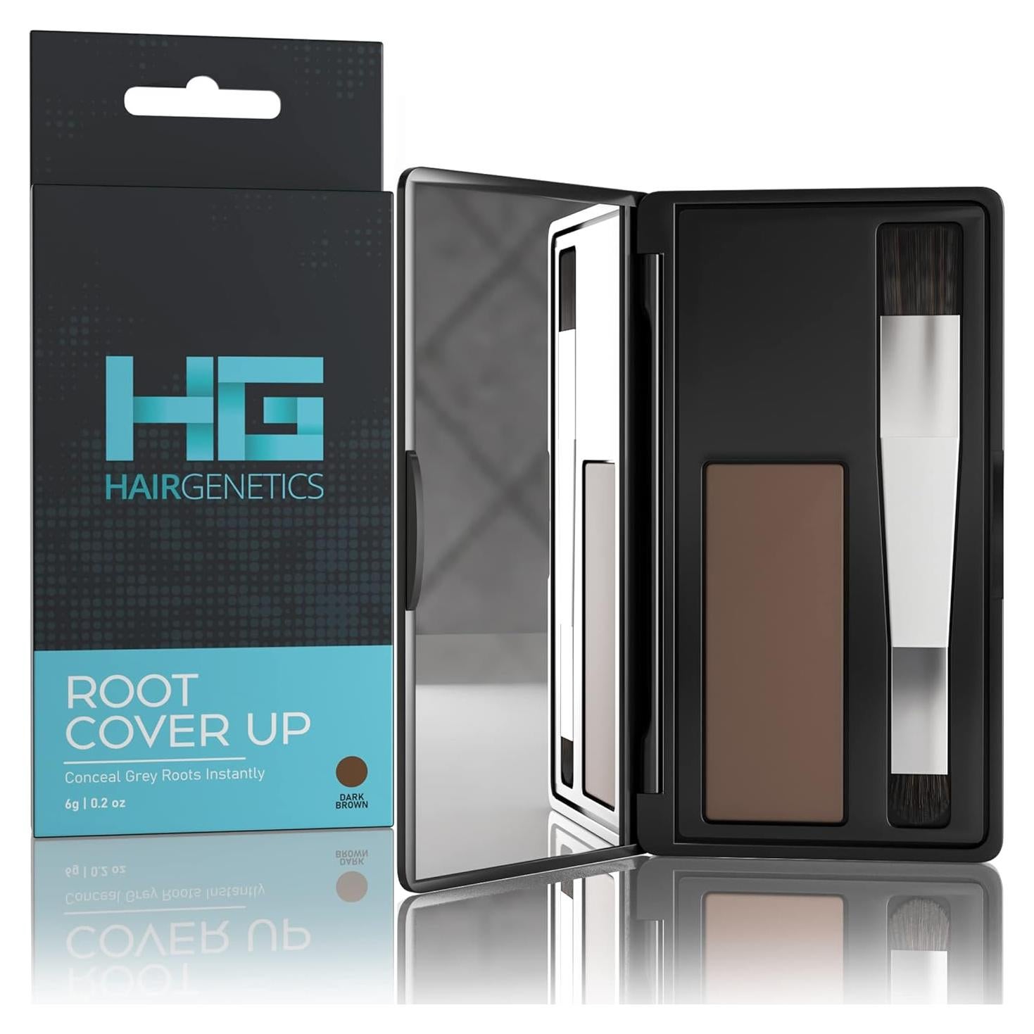 Cubierta de Raíces Hair Genetics Marrón Oscuro - Retoque Canas