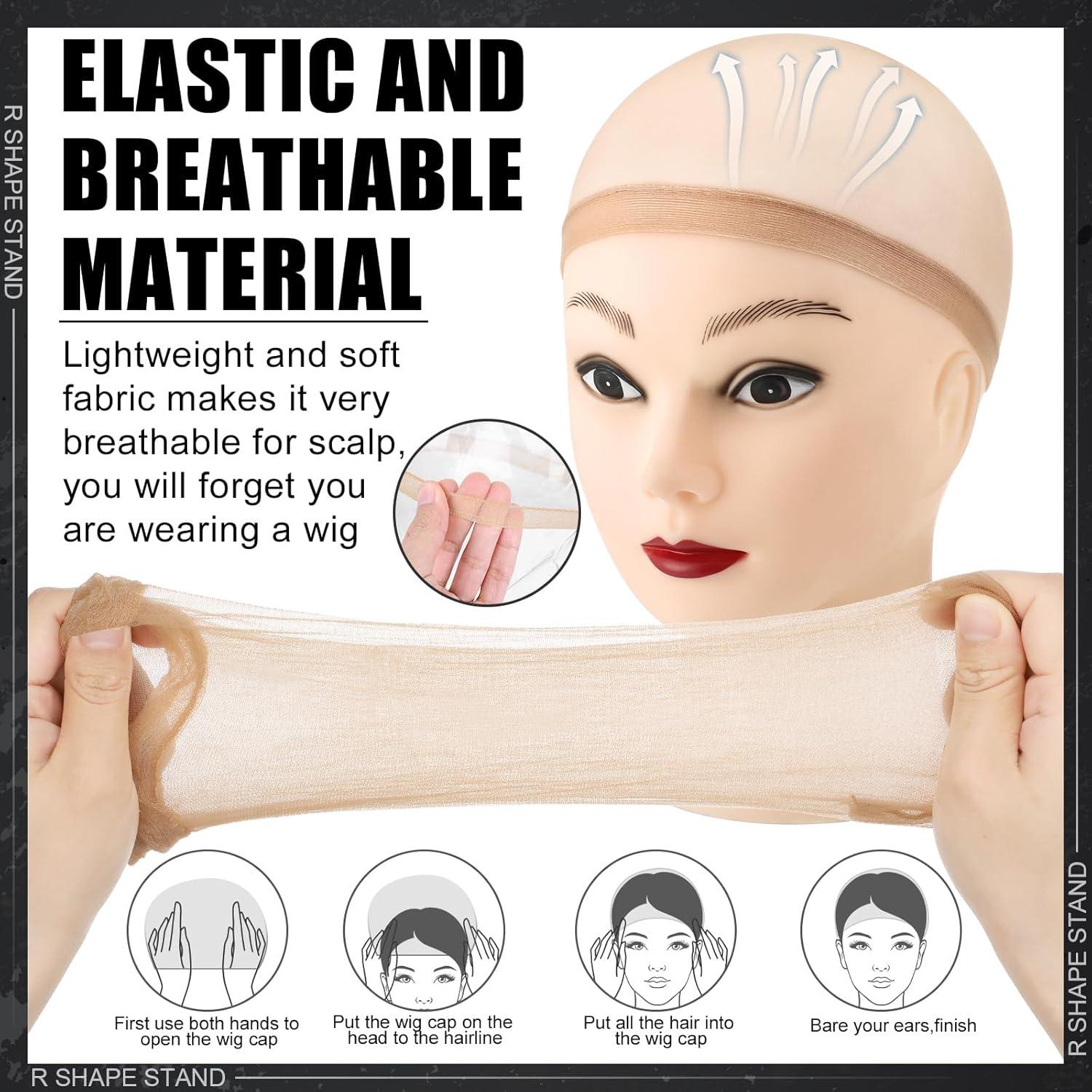 Juego de Soportes y Cepillos para Peluca ZH0441 - 2 Soportes y 5 Peines