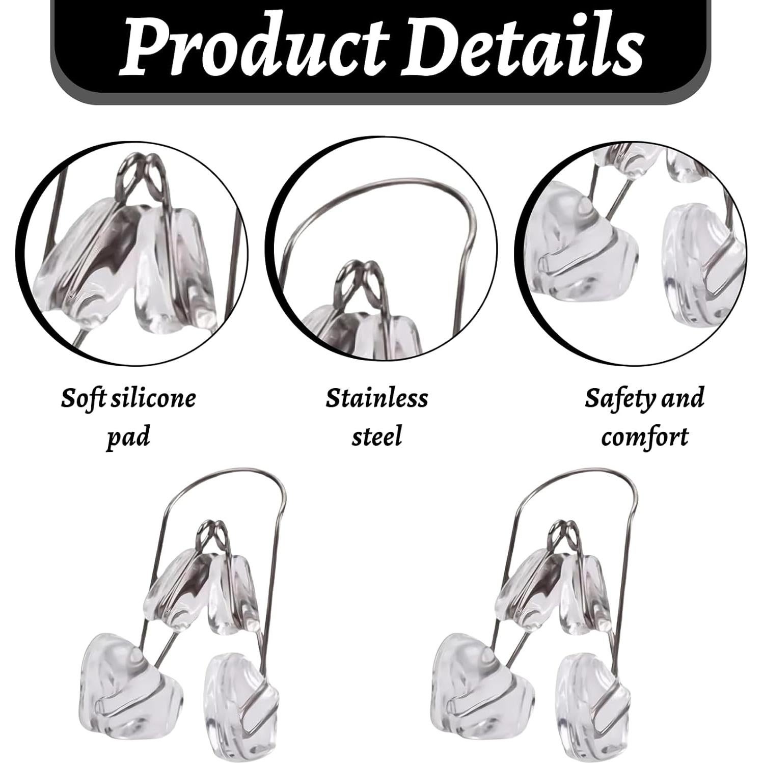 Modelador de Nariz Hinbkenla - 2 Piezas Silicona Sin Dolor