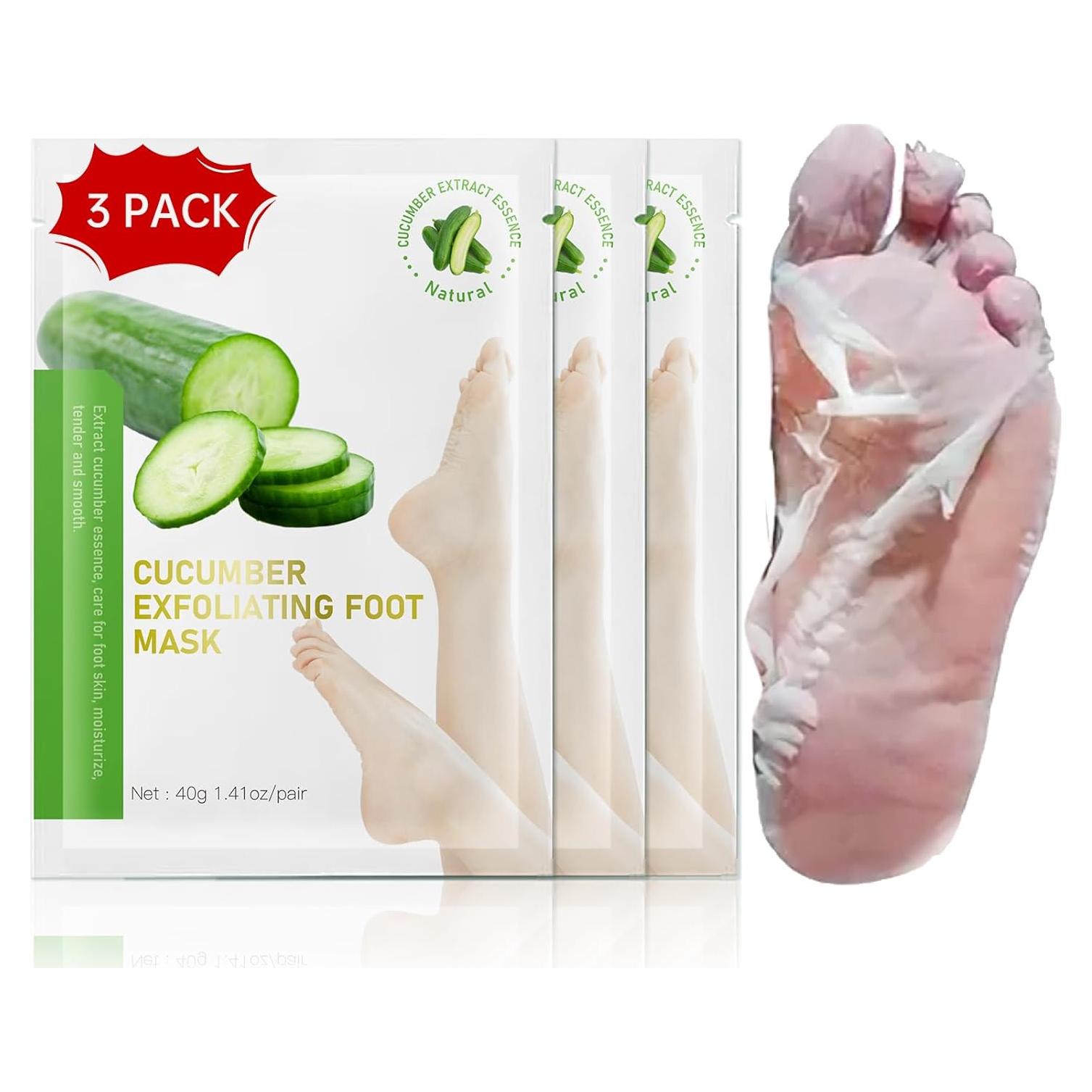 Mascarilla Exfoliante para Pies FLYLEAF - Hidratante y Suave (3 Pzas)