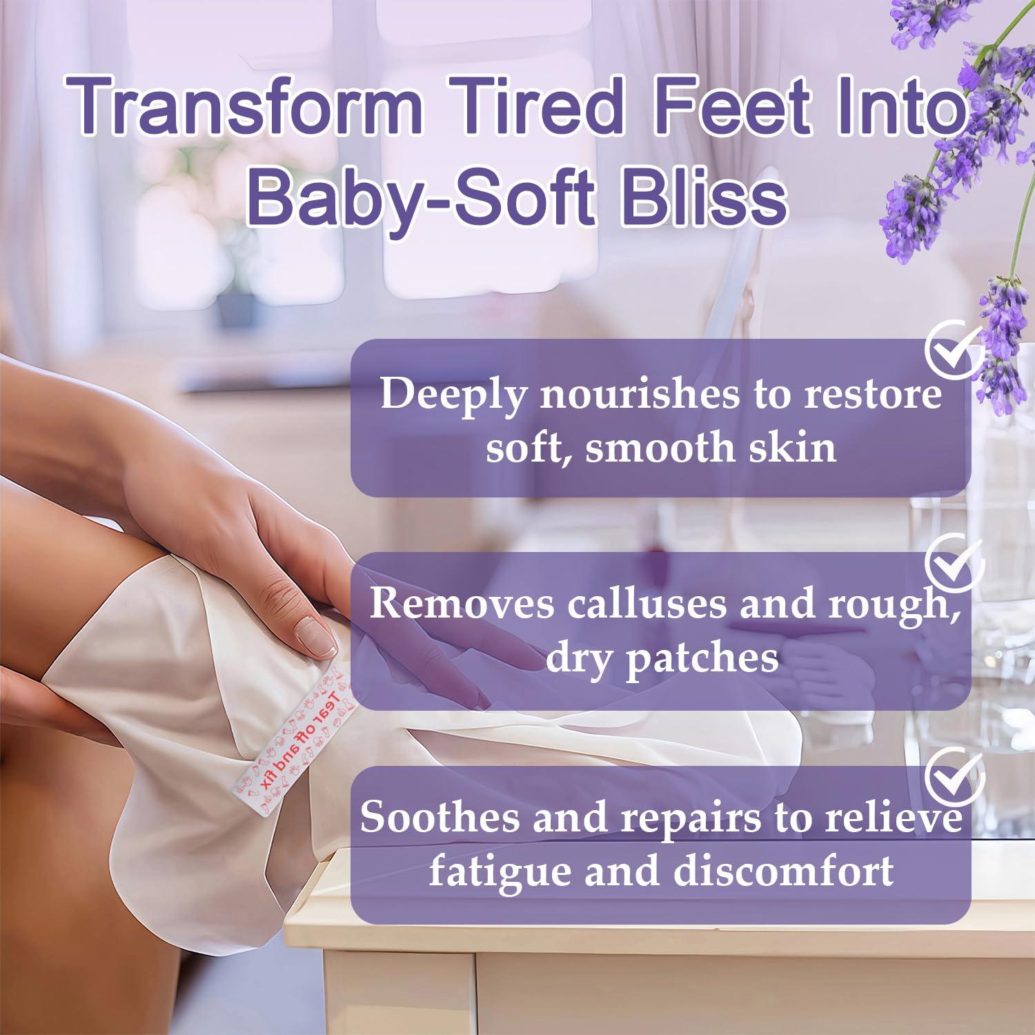 Mascarilla Exfoliante para Pies Genérico - 5 Paquetes con Urea y Lavanda