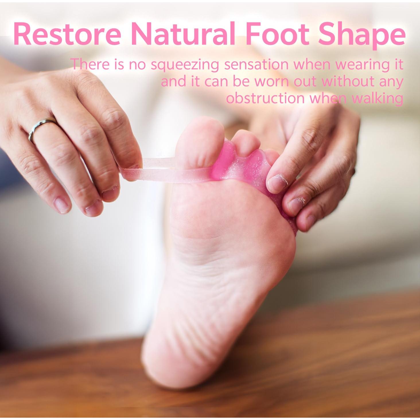 Separadores de Dedos de Gel KELANGSHAI - 2 Piezas Rosa