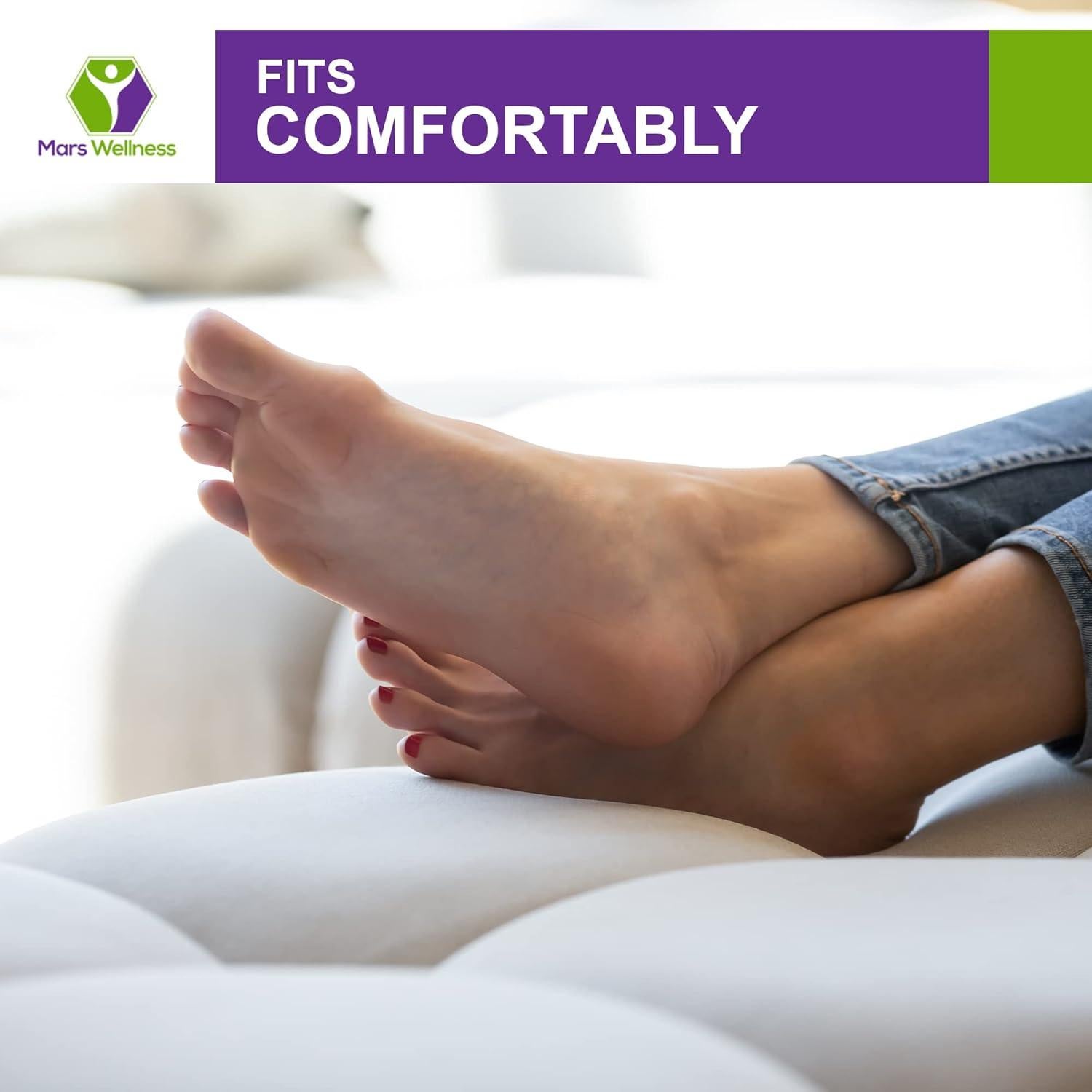 Separadores de Dedos de Espuma Completa Mars Wellness - 50 Almohadillas