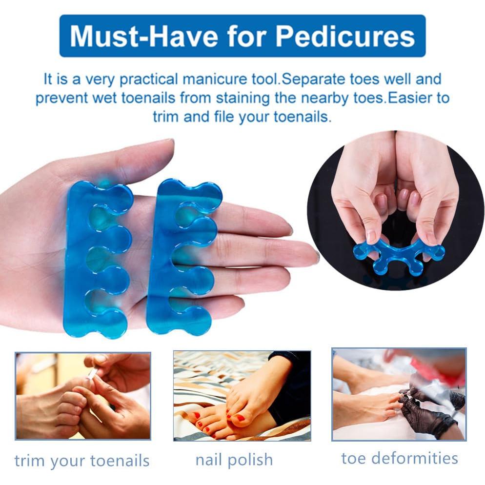 Separadores de Dedos ZaxSota CARE para Pedicura de Gel