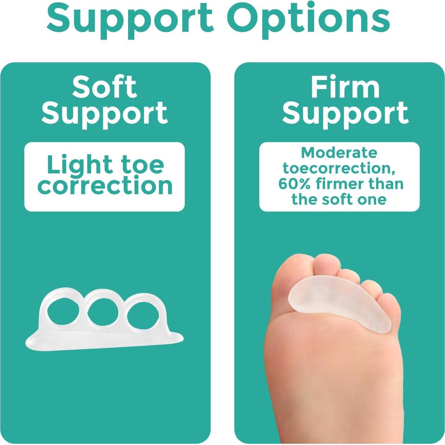 Corrector de Dedos en Martillo Welnove - 8 Piezas Gel Silicona