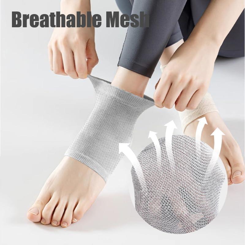 Calcetines Hidratantes para Talones Secos OHOO - 2 Pares Gris