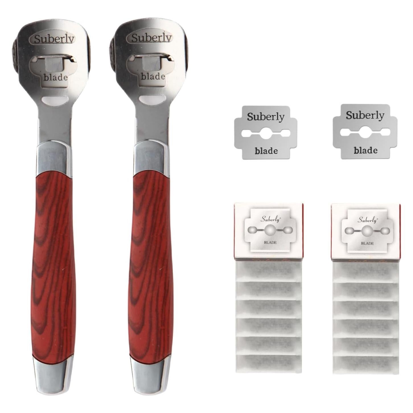 Juego de 2 Raspadores de Callos JRKOETY con 20 Cuchillas