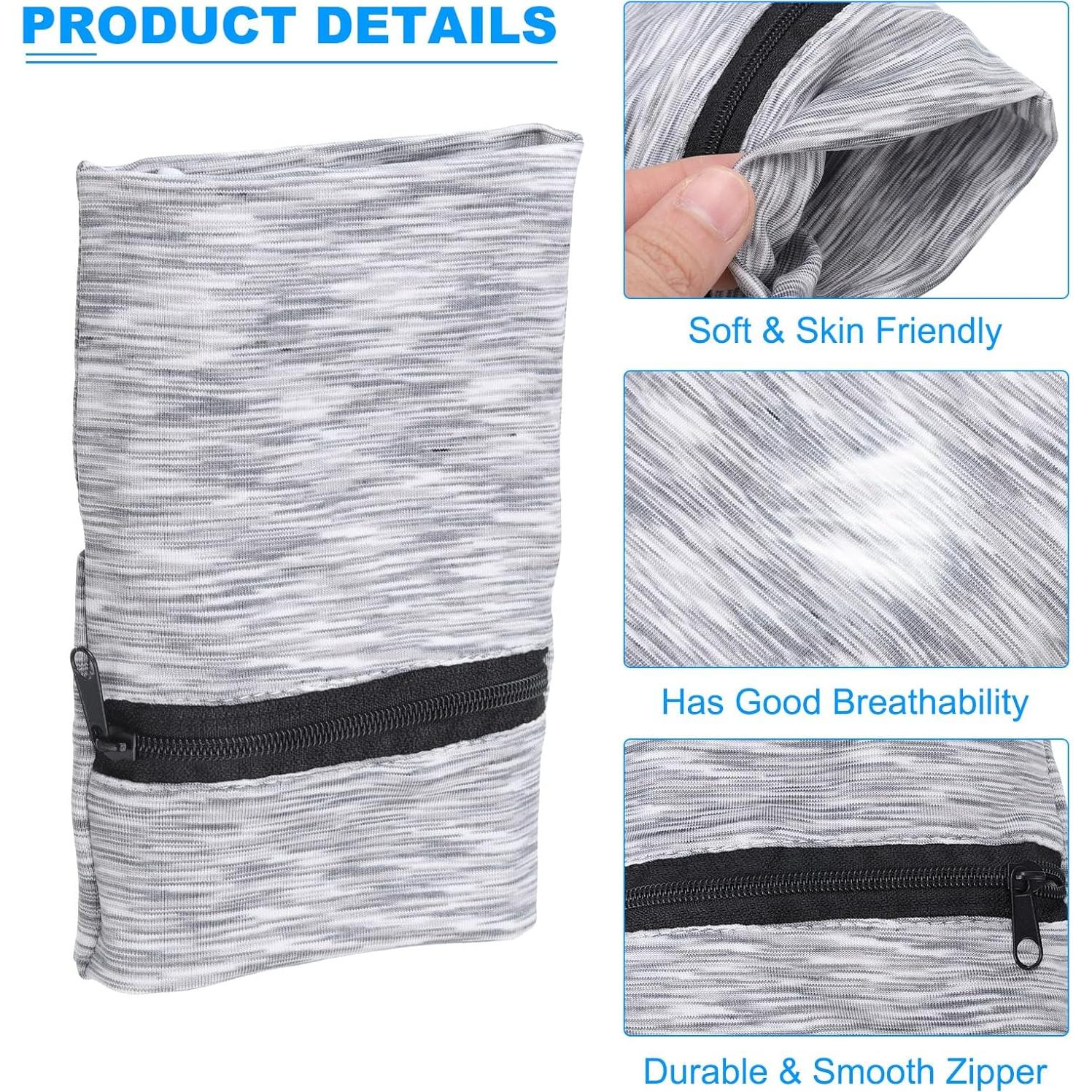 Cartera de Muñeca PATIKIL con Cremallera para Deportes 15x10cm