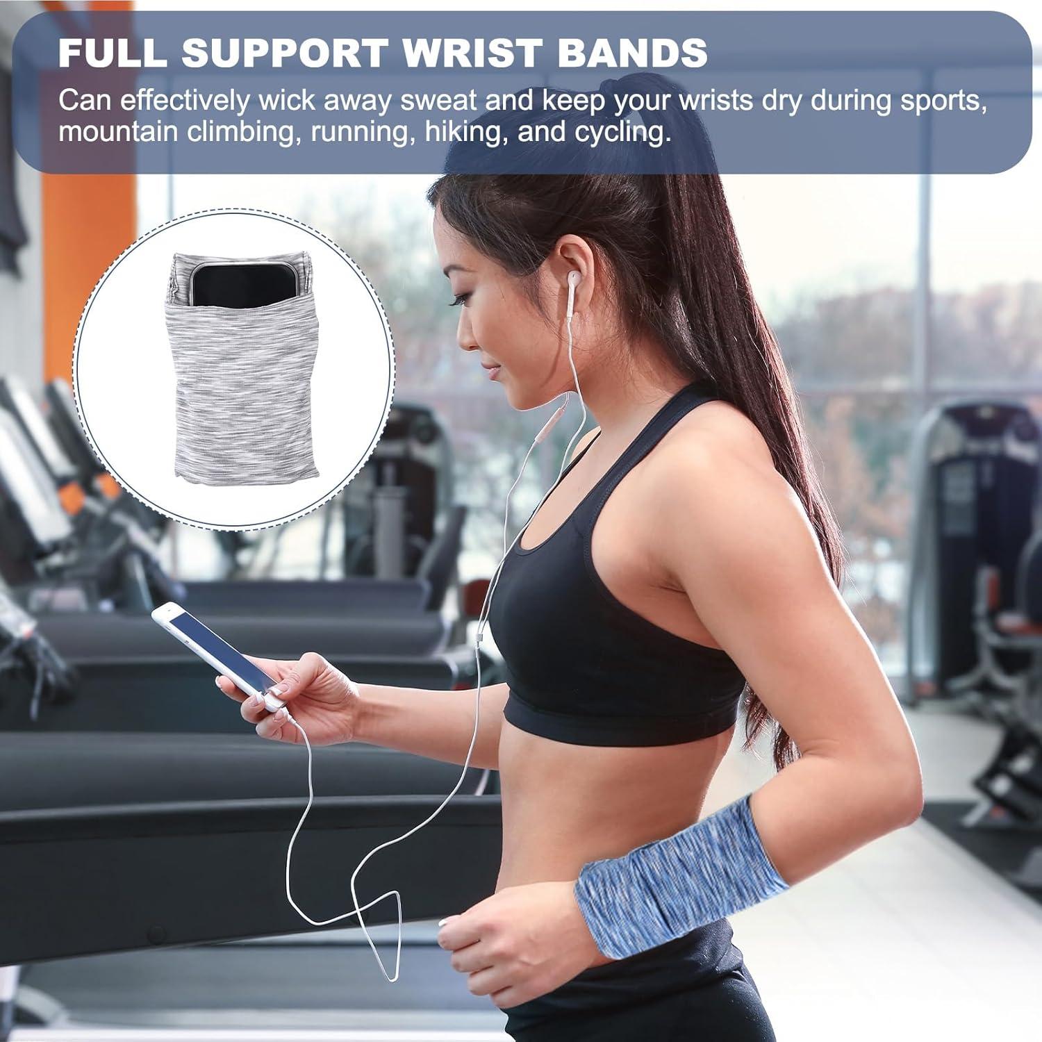 Cartera de Muñeca PATIKIL con Cremallera para Deportes 15x10cm