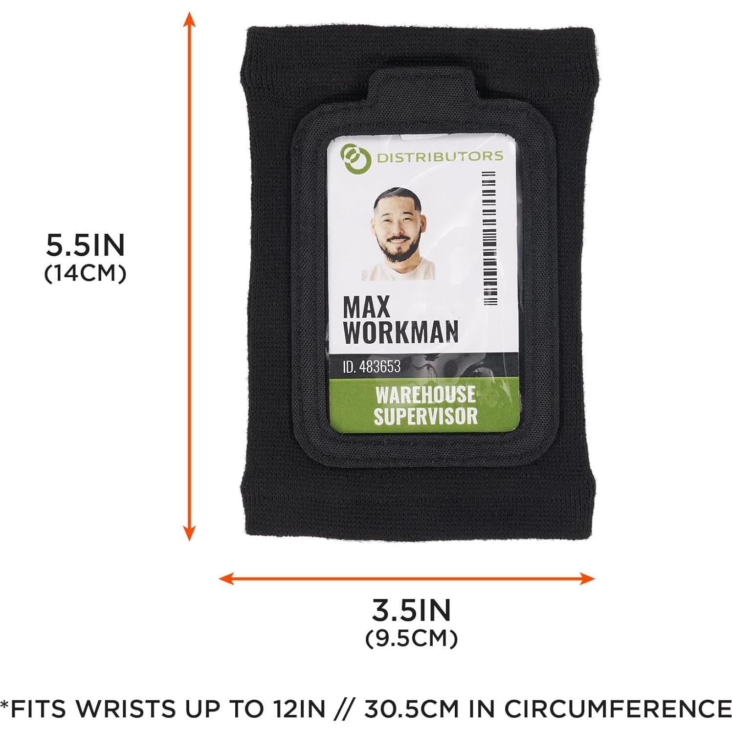 Soporte de identificación de muñeca Ergodyne Squids 3388 negro