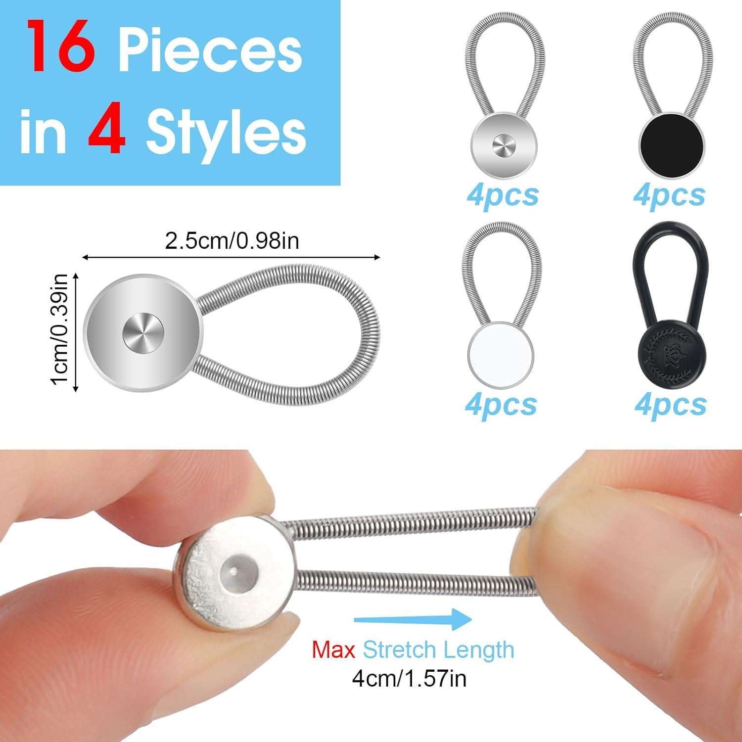 Extensores de Cuello para Camisas de Hombre PEASUG - 16 Pcs