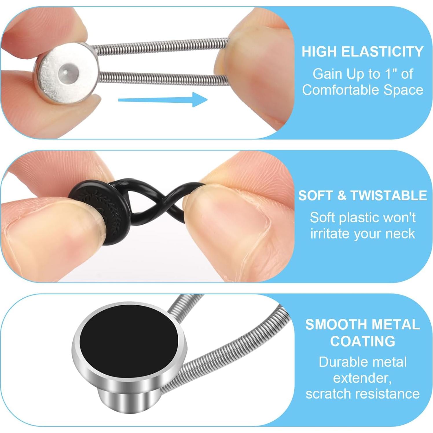 Extensores de Cuello para Camisas de Hombre PEASUG - 16 Pcs