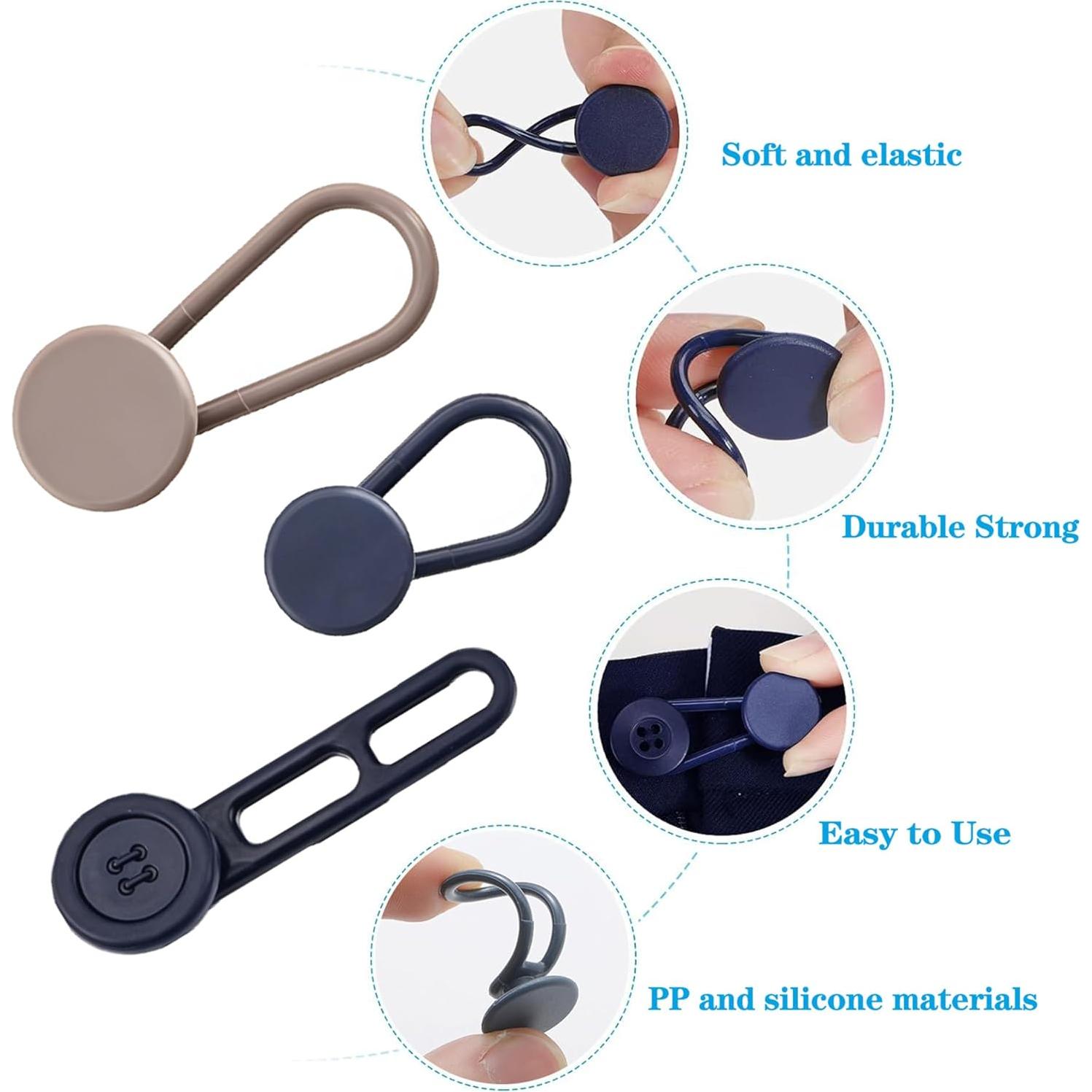 Extensores de Cintura para Pantalones JANCAN 14 PCS Ajustables