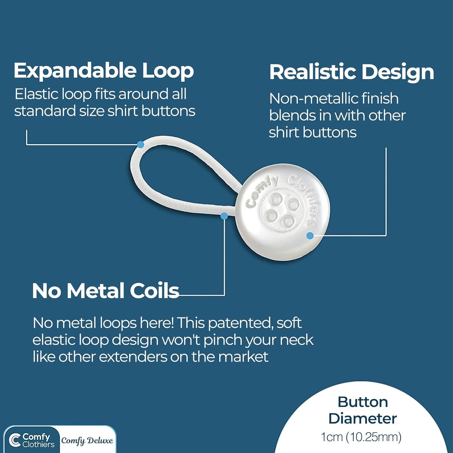 Extensores de Cuello Comfy Clothiers 3-Pack - Suave y Elástico