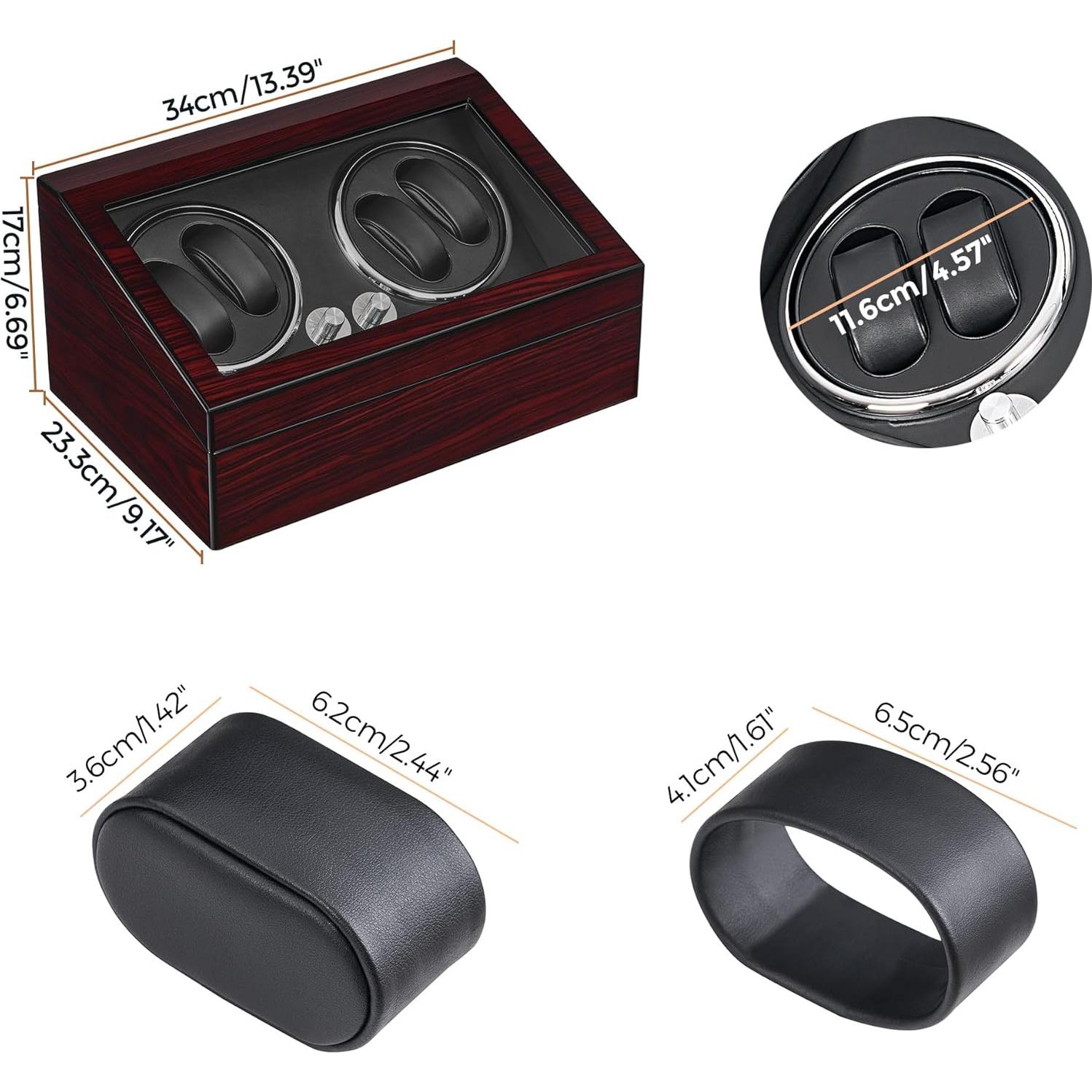 Reloj Winder ANWBROAD 4+6 Automático Silencioso LED