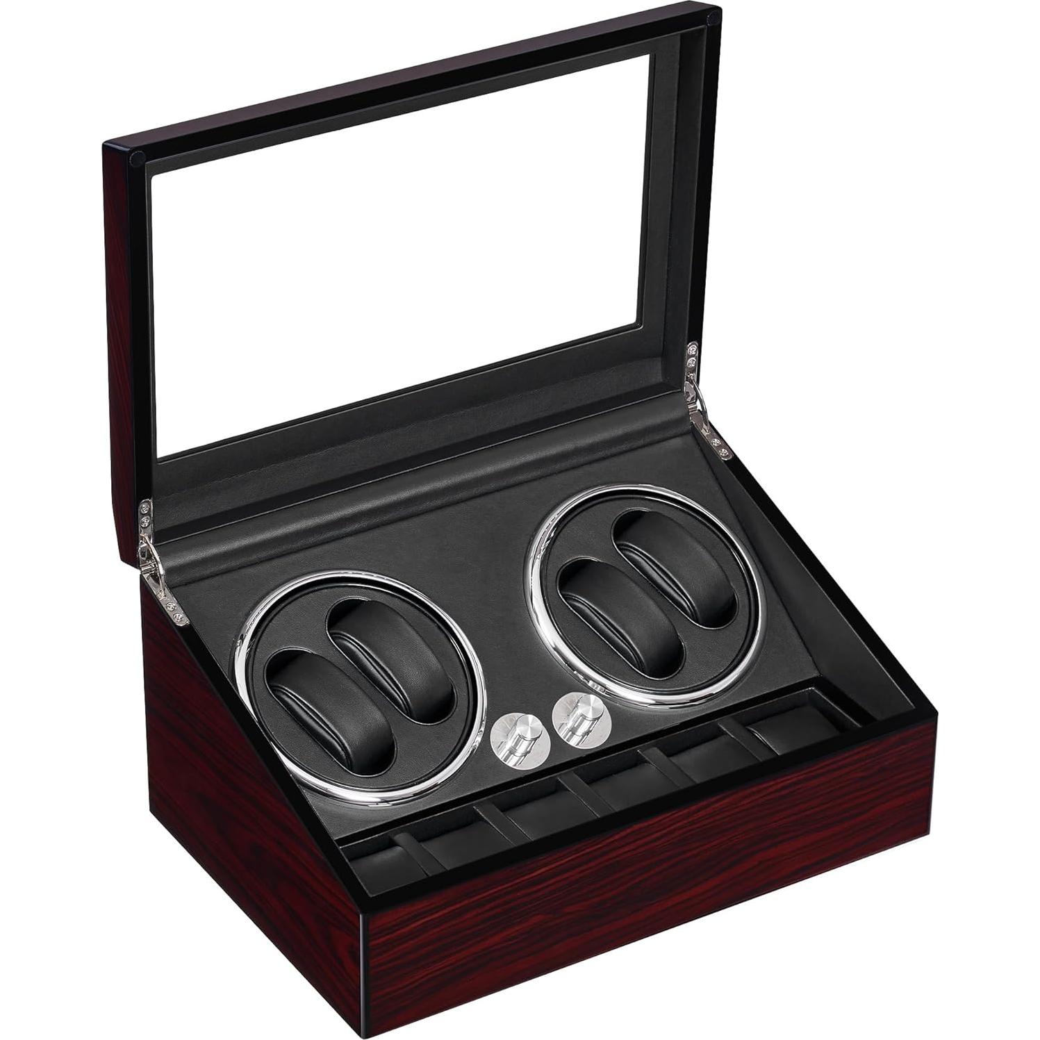 Reloj Winder ANWBROAD 4+6 Automático Silencioso LED