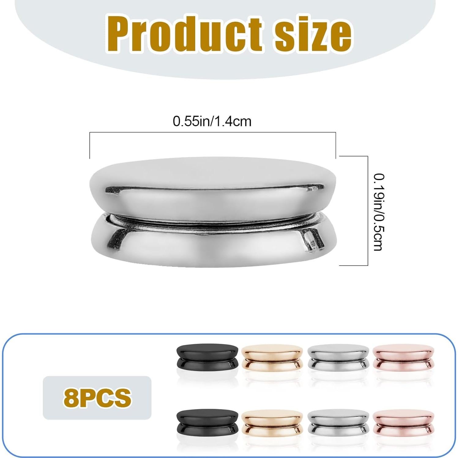 8 Pines Magnéticos para Hijab - Cierre Sin Agujas - 1.4 cm