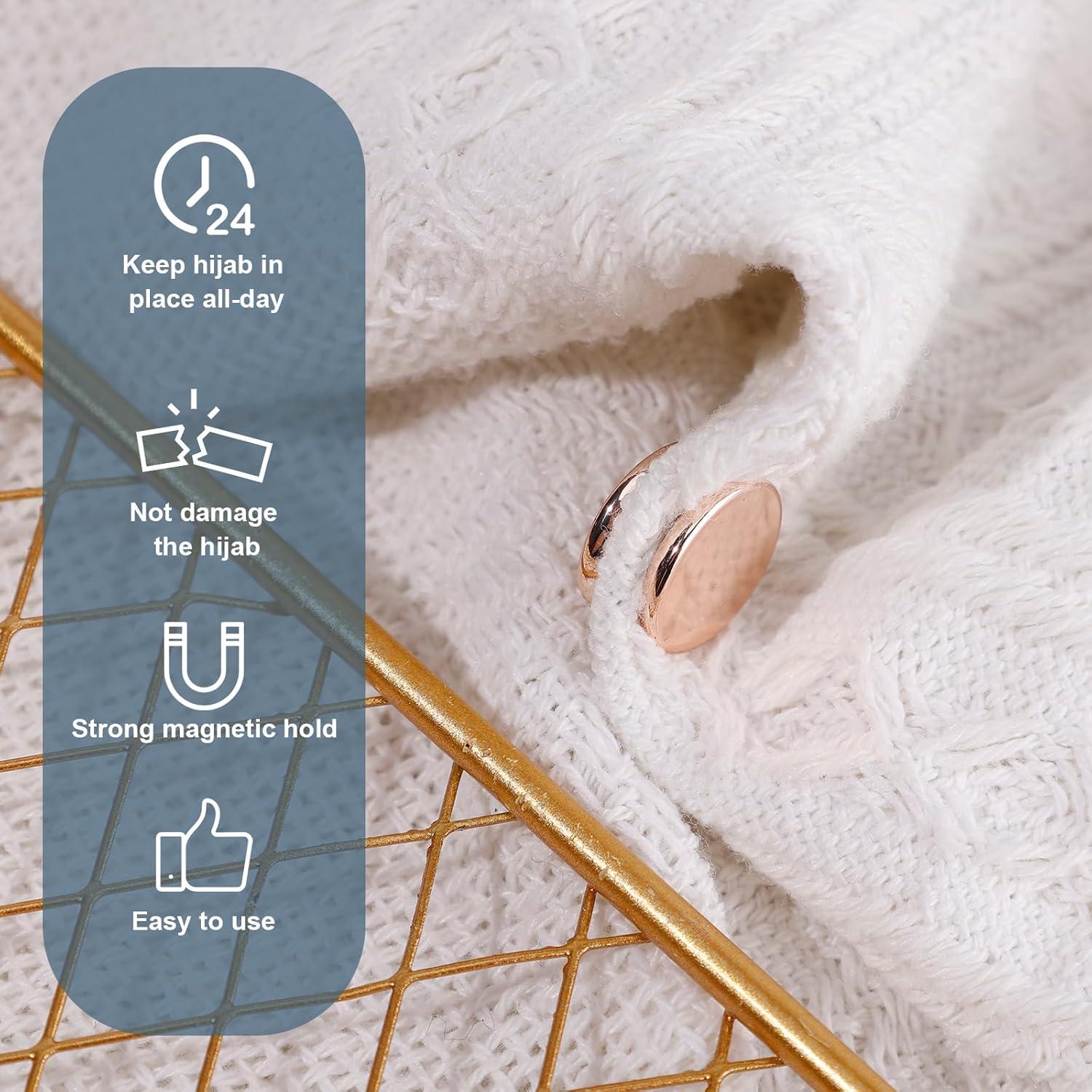 8 Pines Magnéticos para Hijab - Cierre Sin Agujas - 1.4 cm