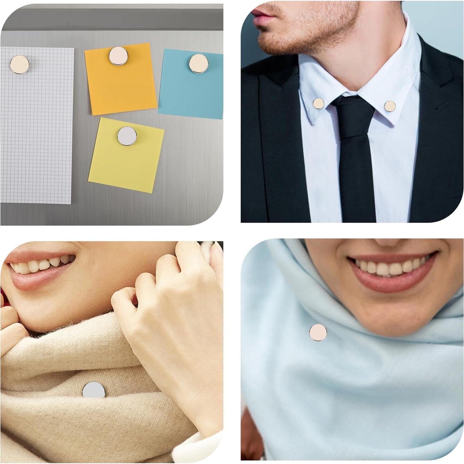 8 Pines Magnéticos para Hijab - Cierre Sin Agujas - 1.4 cm