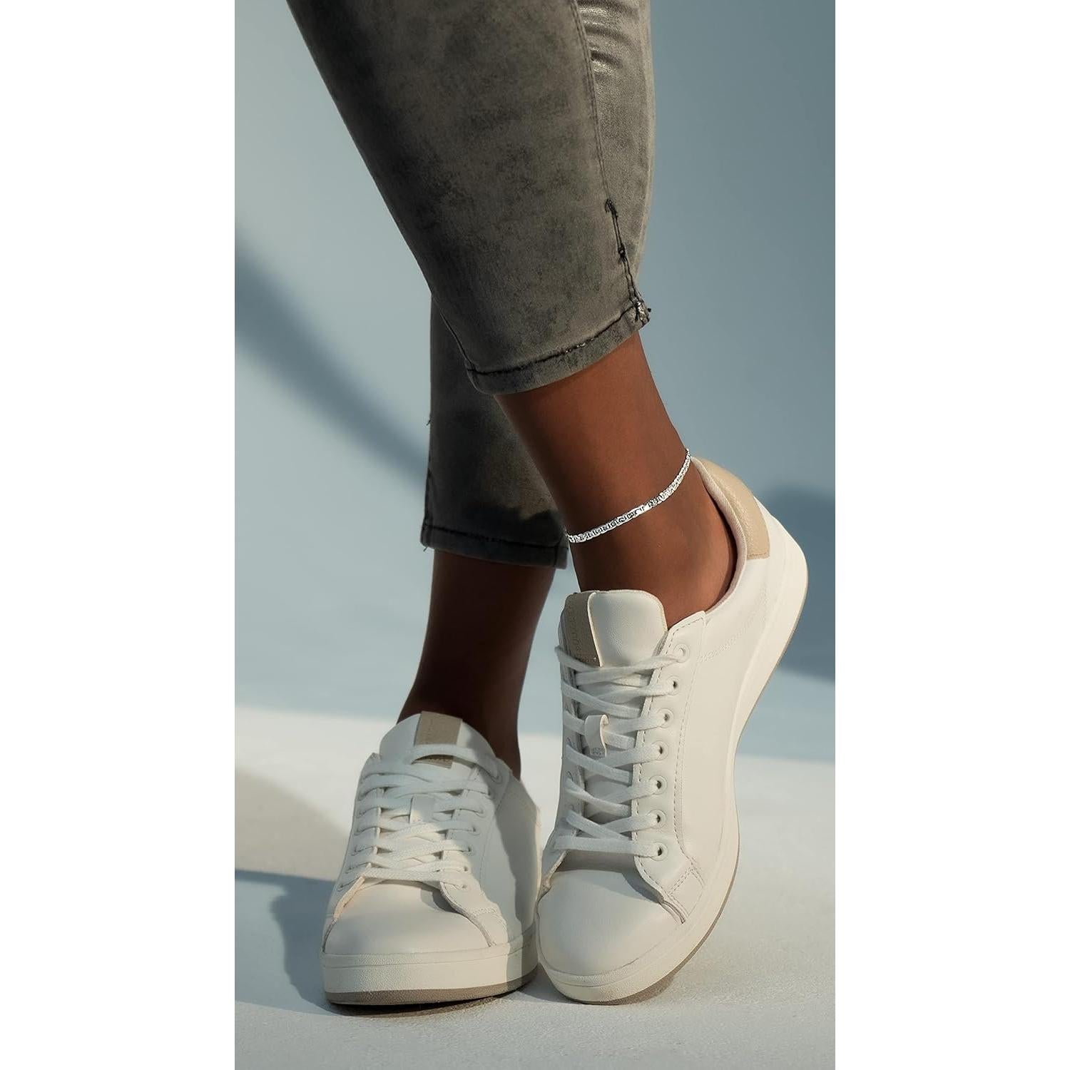 Pulsera de Tobillo Miabella 925 Plata de Ley 4mm Hecha en Italia