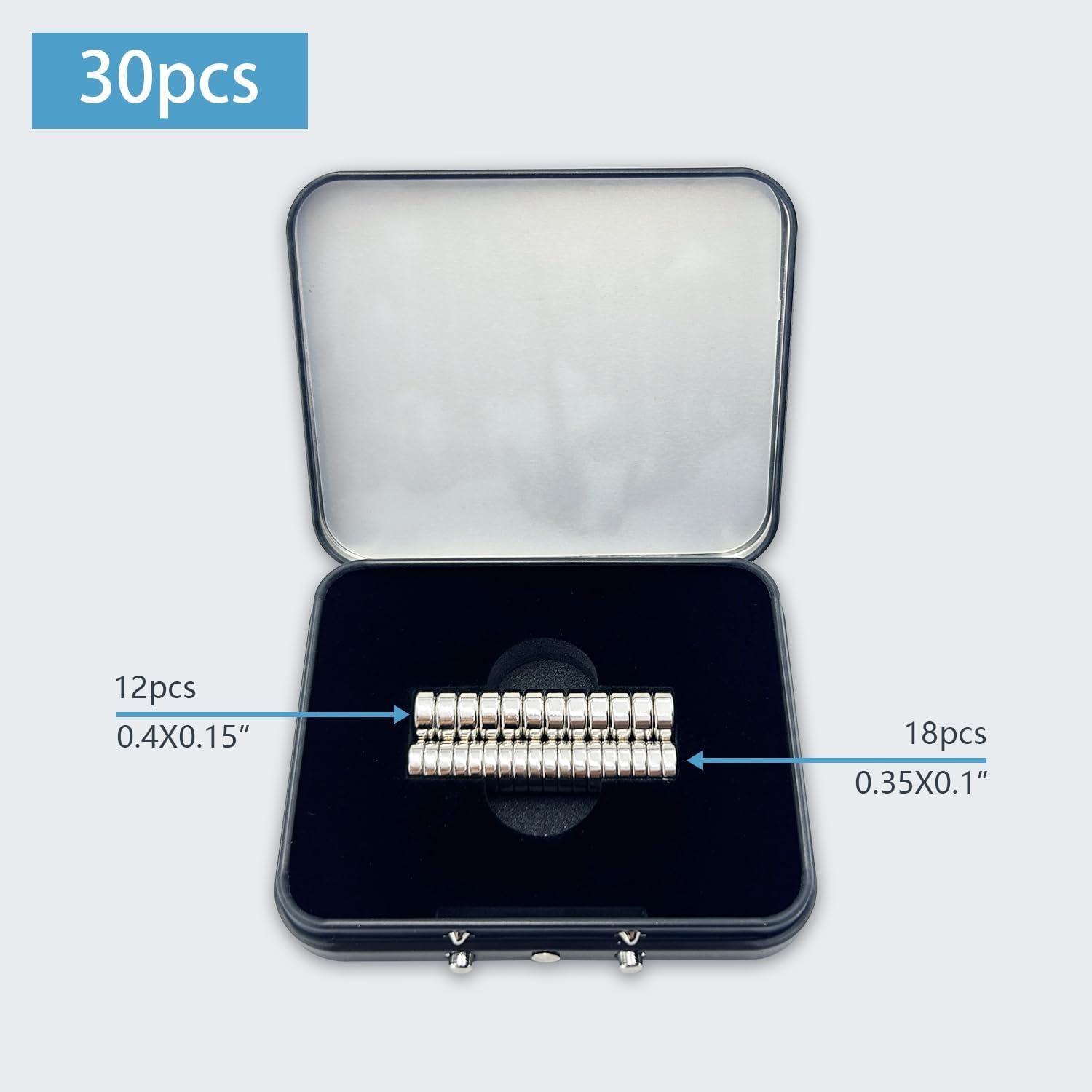 Imanes para Camisas de Vestir ThreeLeaves - 30 Pcs Neodimio