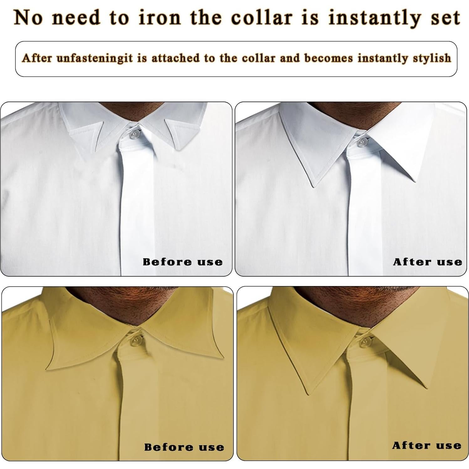 100 Soportes para Cuello de Camisa Polo Maxqzin - Antideformación