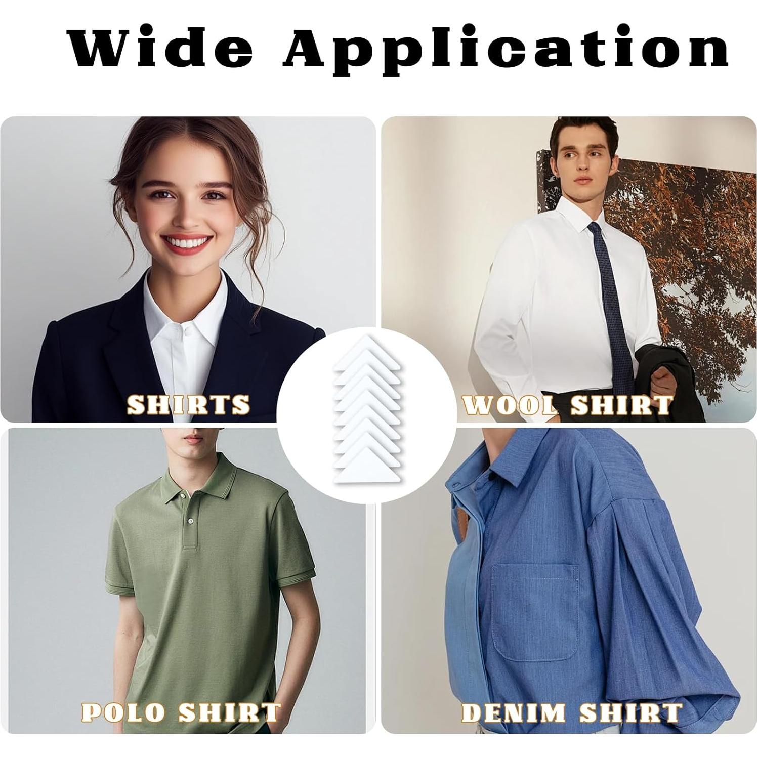 100 Soportes para Cuello de Camisa Polo Maxqzin - Antideformación