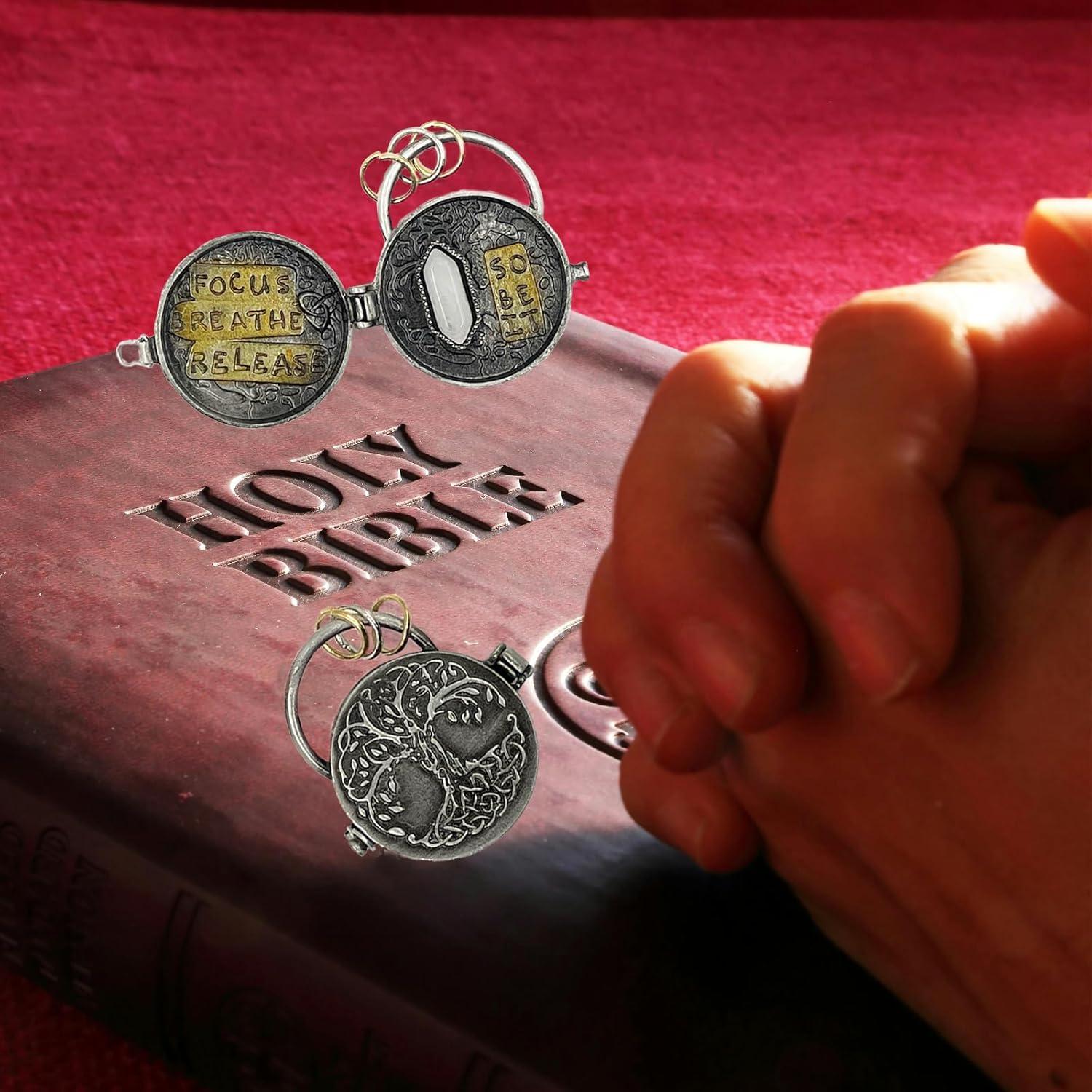 Medallón Triple Luna de Plata con Árbol de la Vida - 99g