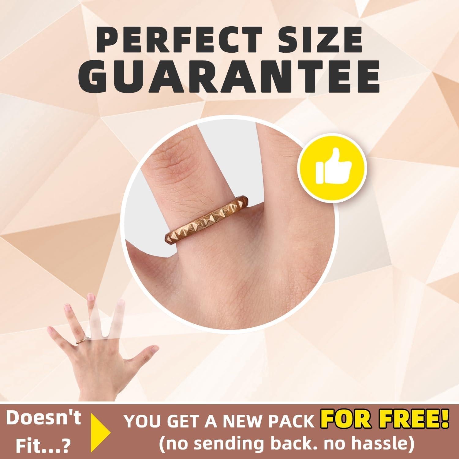 Anillos de boda de silicona Egnaro para mujeres - 2.5mm ancho