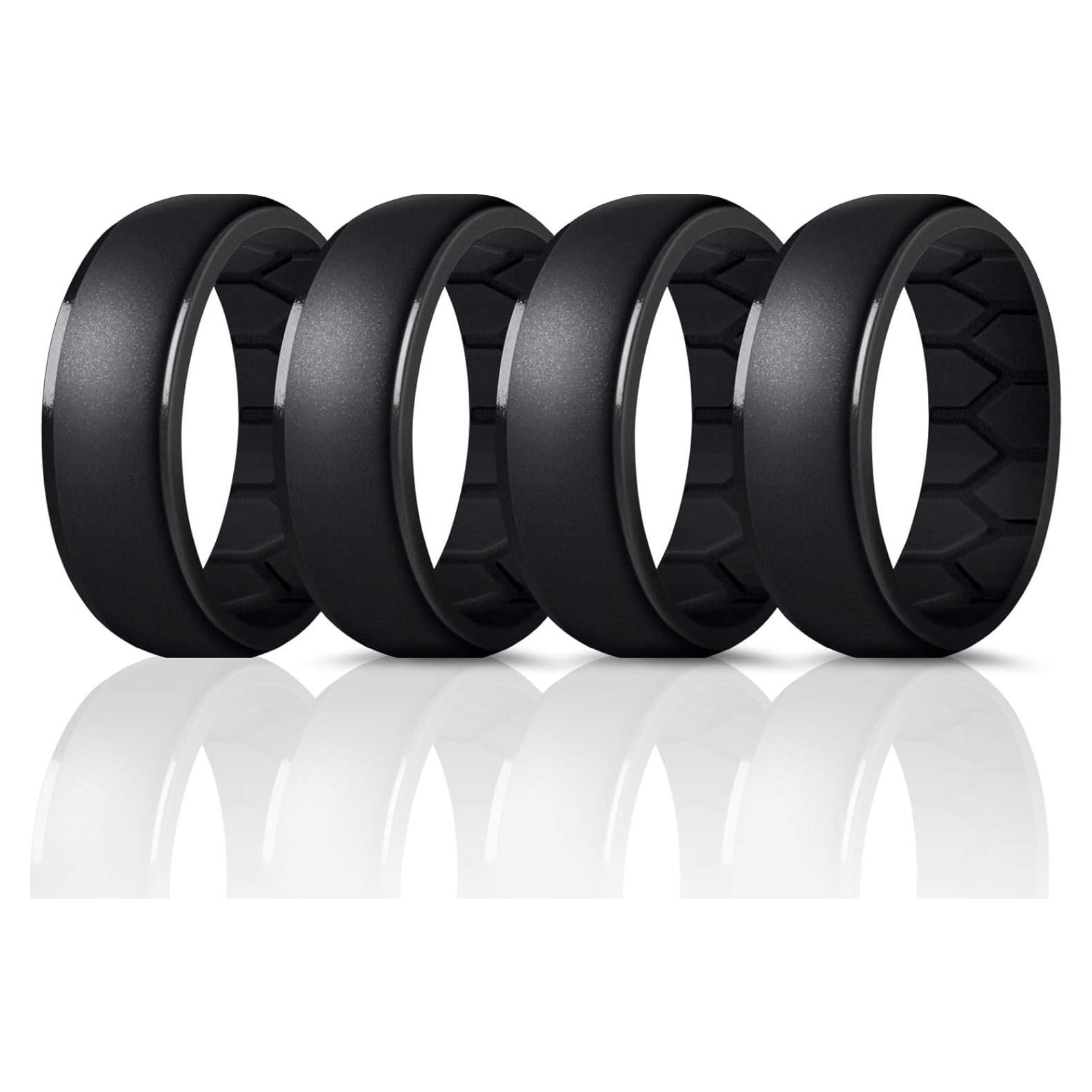 Anillo de Silicona Forthee para Hombres - 8mm, Transpirable