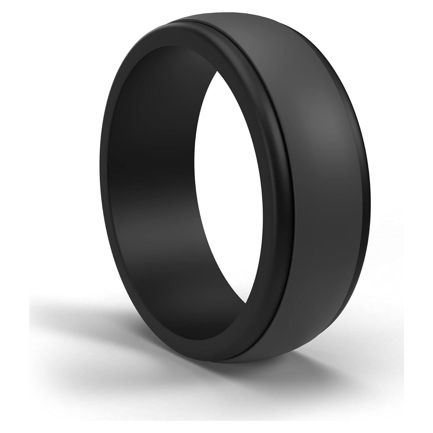 Anillos de Silicona para Boda POPCHOSE - Hombres Talla 7-13