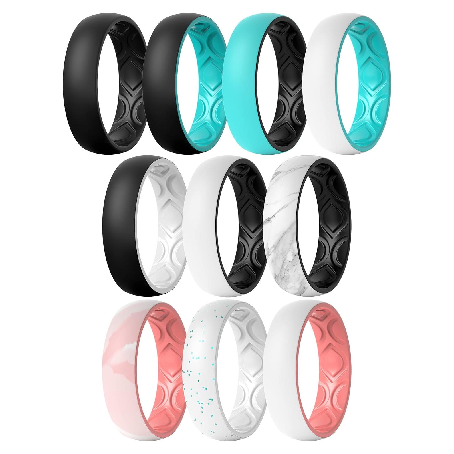 Anillos de Boda de Silicona ThunderFit para Mujeres - 5.5mm