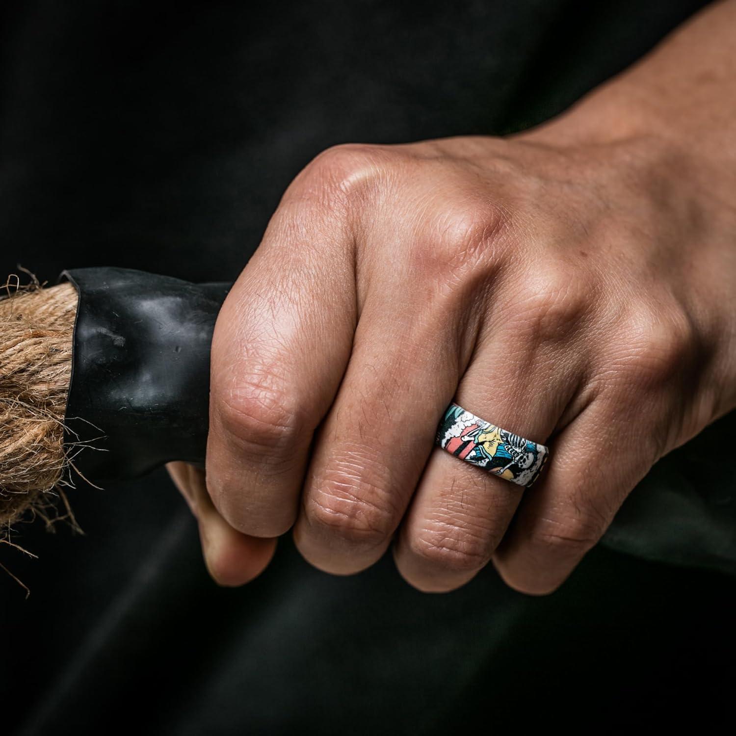 Anillo de Boda de Silicona ThunderFit para Hombres 8mm