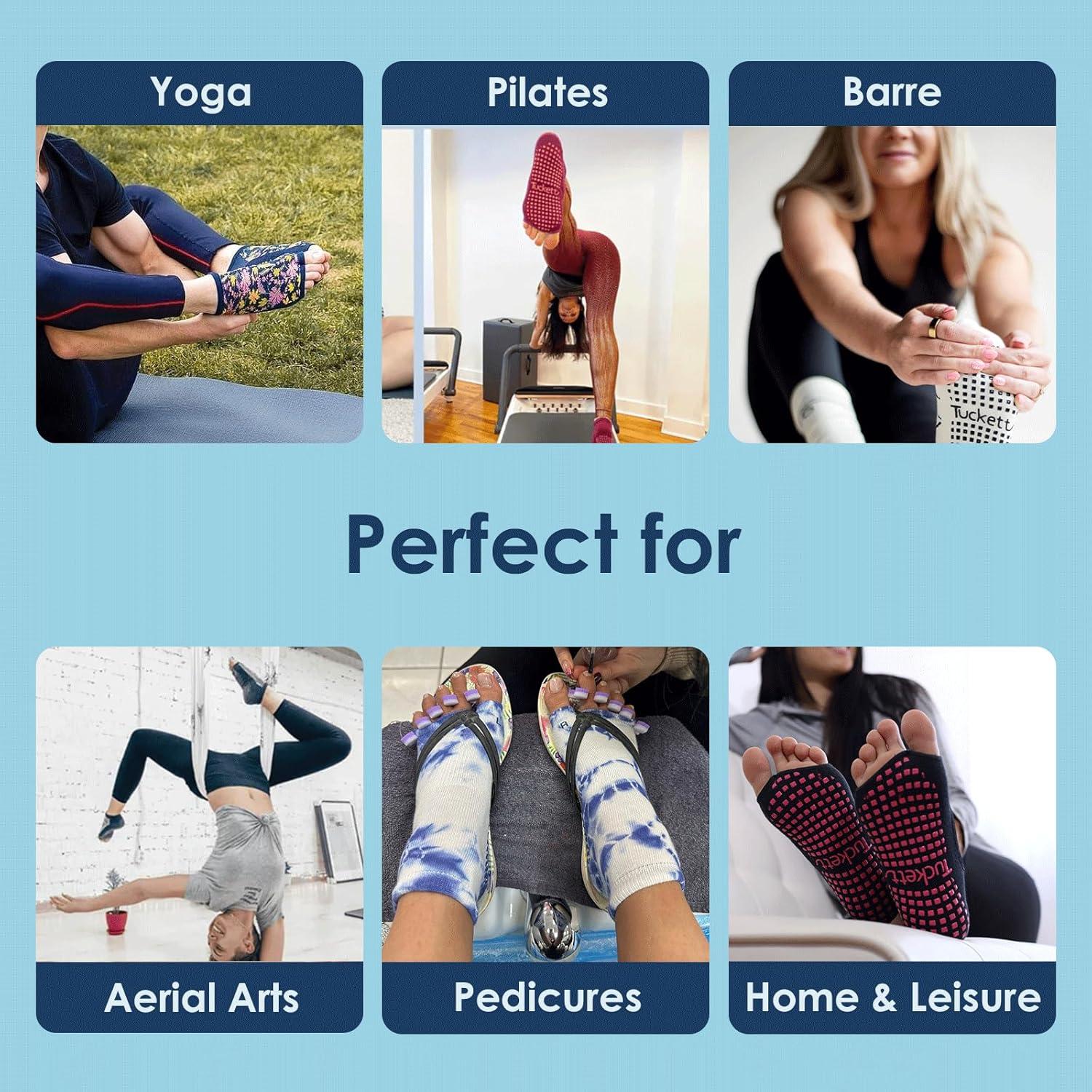 Calcetines de Agarre Tucketts Allegro sin Dedos para Mujeres