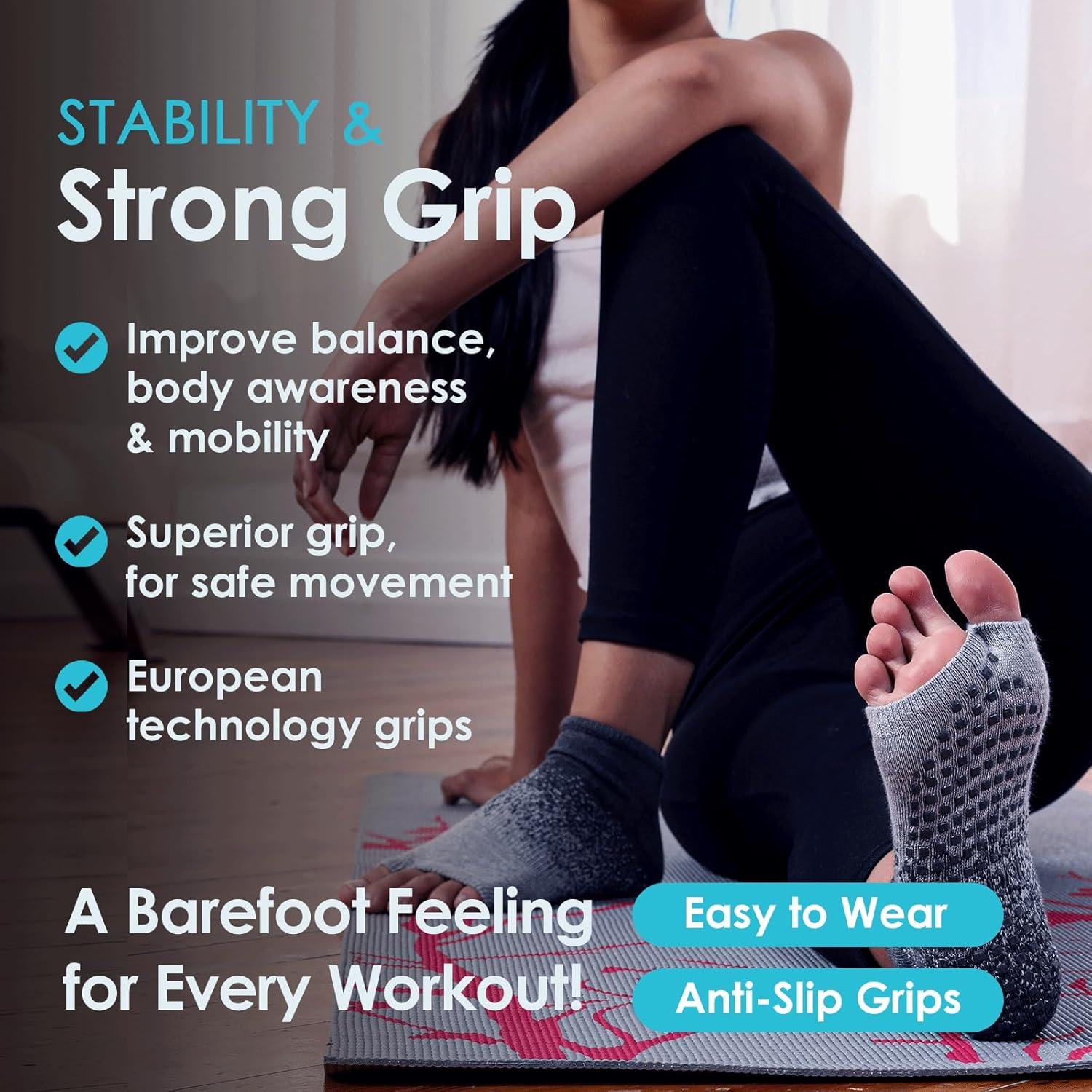 Calcetines de Agarre Tucketts Allegro sin Dedos para Mujeres