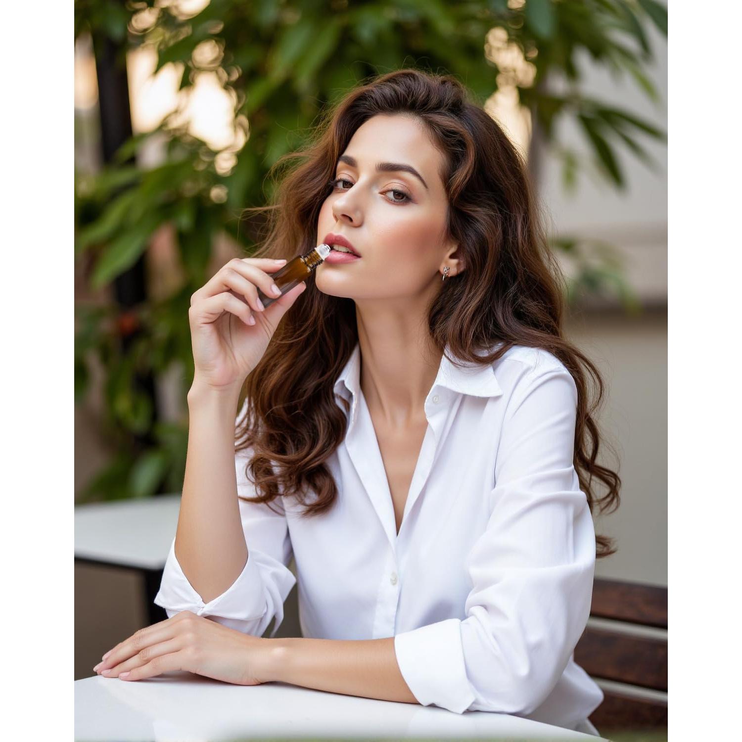 4 Botellas de Aceite Esencial Worldgsb 10ml Vidrio Ámbar