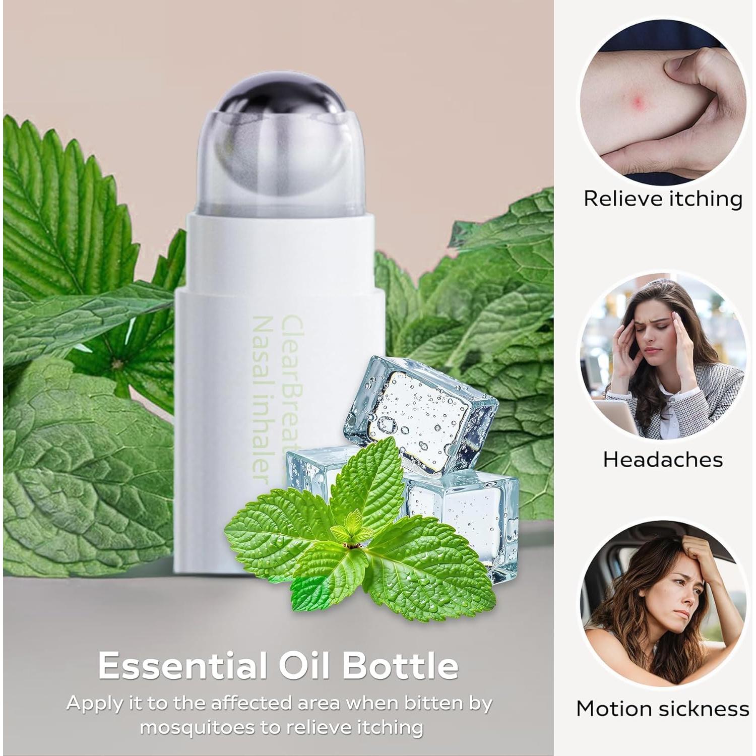 Inhalador Nasal de Menta EXQUISLIFE - Alivio Sin Medicamentos