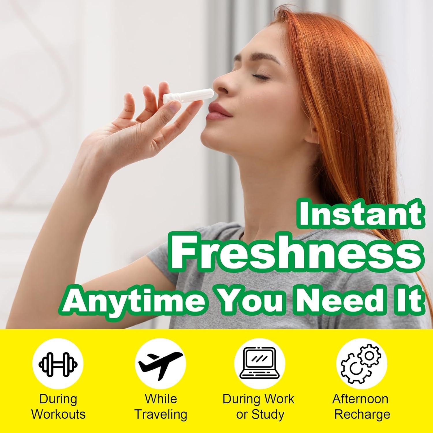 Palitos Nasales HUALIJIA - 4 Sabores Naturales, Alivio Instantáneo