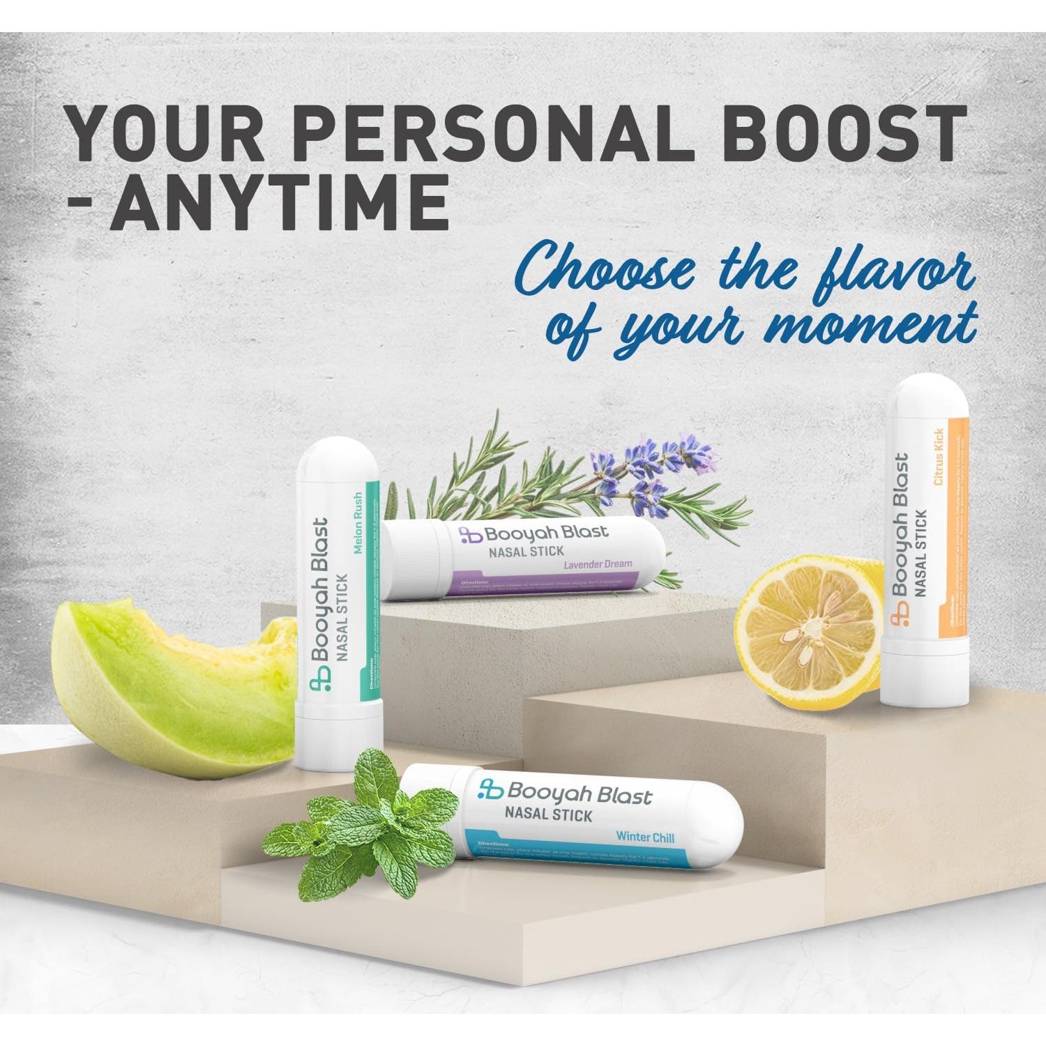 Palitos Nasales Aromaterapia Natural Booyah Blast 4PK