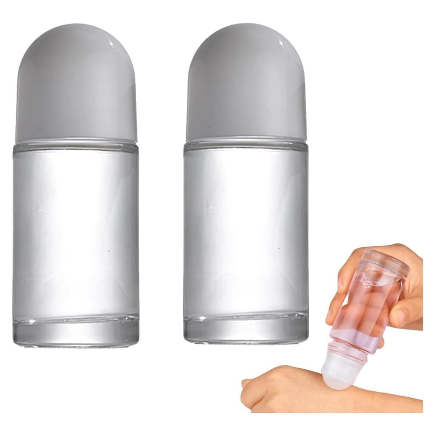 2 Botellas de Rodillo de Vidrio 50ml Galepromot a Prueba de Fugas