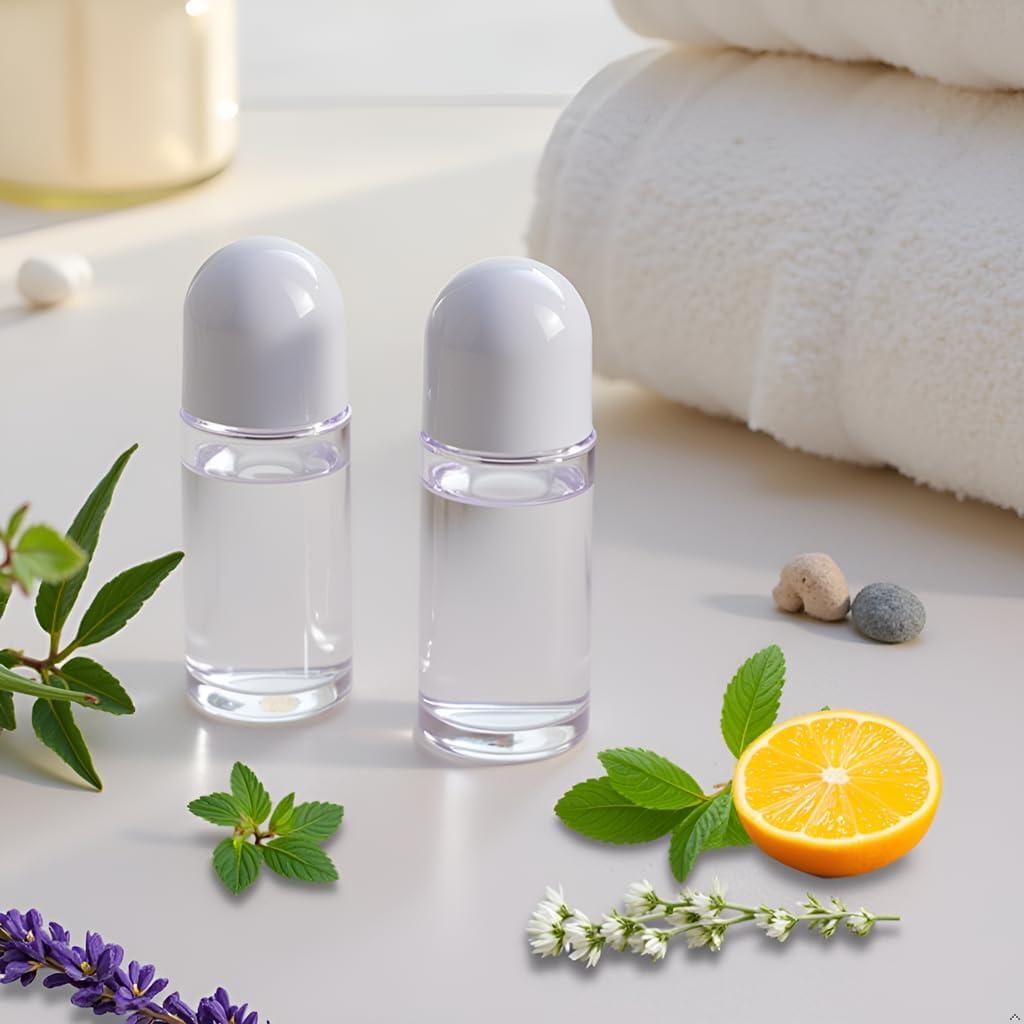 2 Botellas de Rodillo de Vidrio 50ml Galepromot a Prueba de Fugas