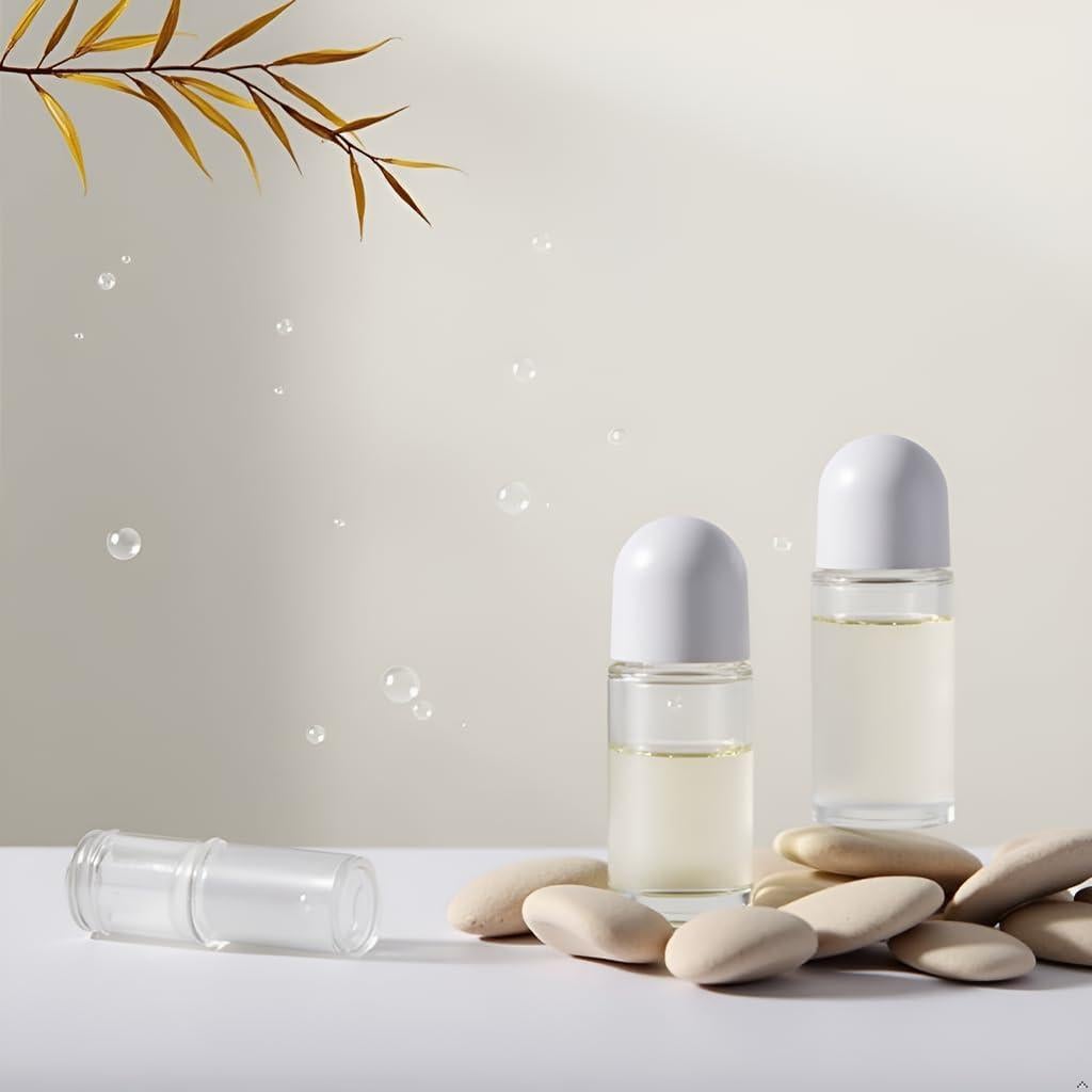 2 Botellas de Rodillo de Vidrio 50ml Galepromot a Prueba de Fugas