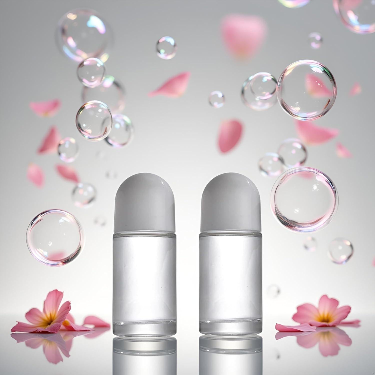 Juego de 2 Botellas de Rodillo de Vidrio 50ML Fansoftiks