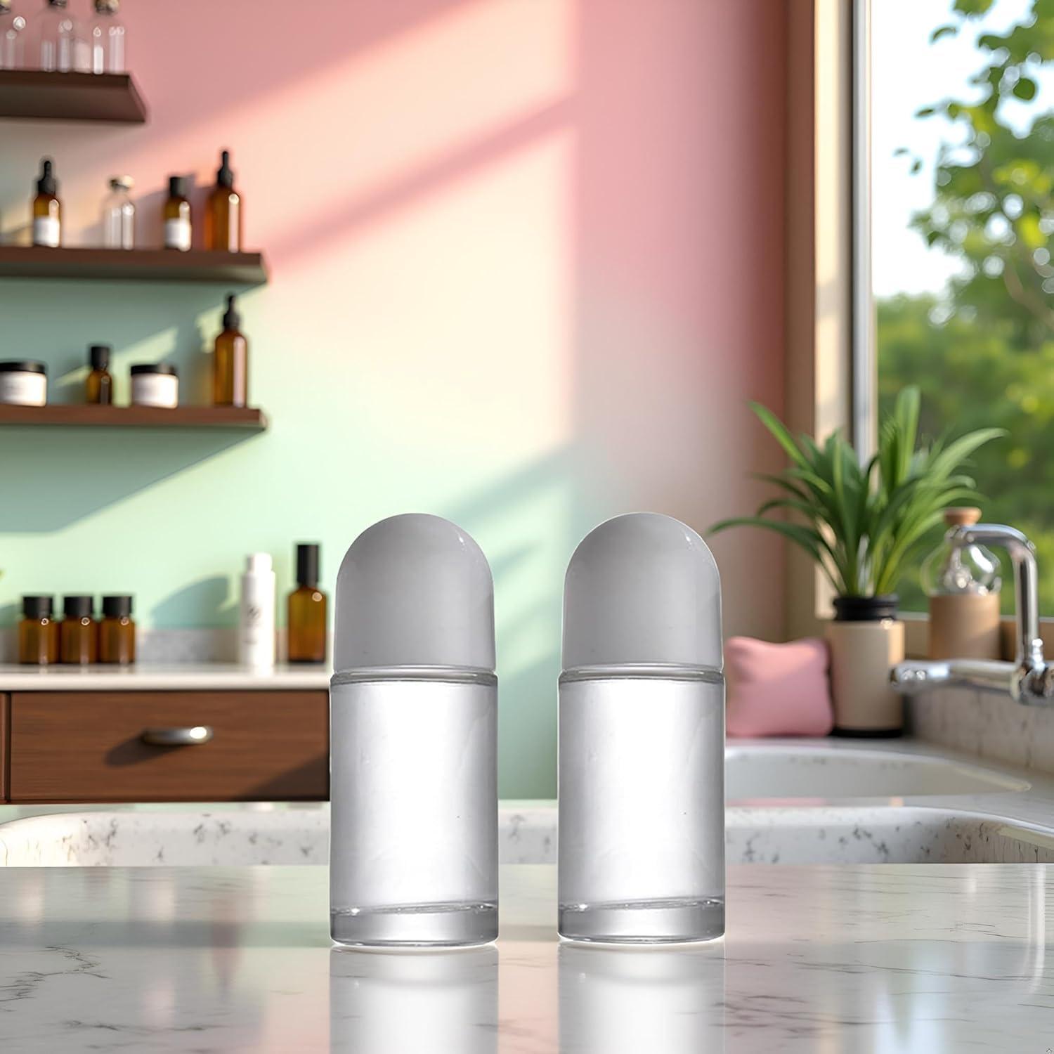 Juego de 2 Botellas de Rodillo de Vidrio 50ML Fansoftiks