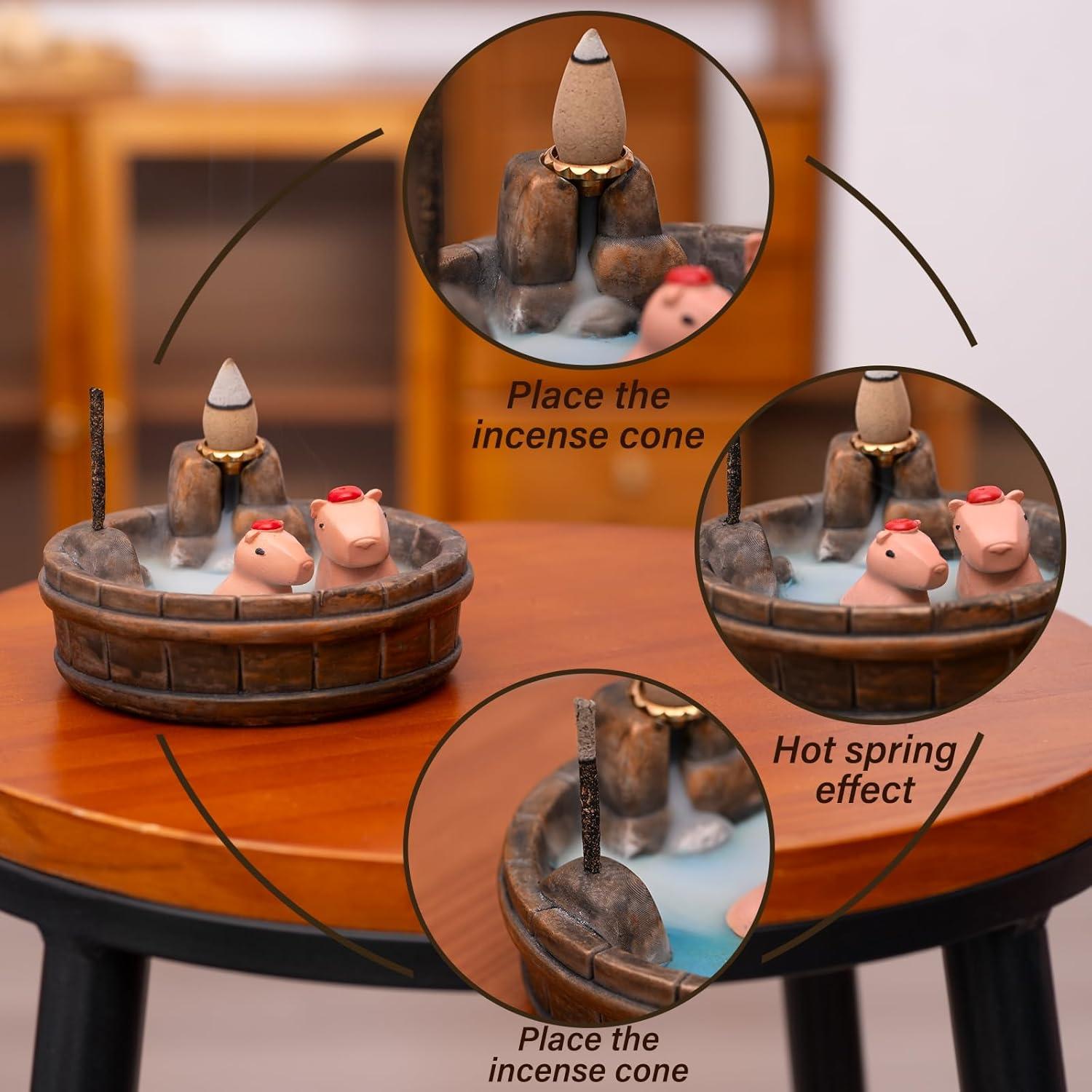 Soporte de Incienso de Retroceso MOUGIG Capibara 29.2cm