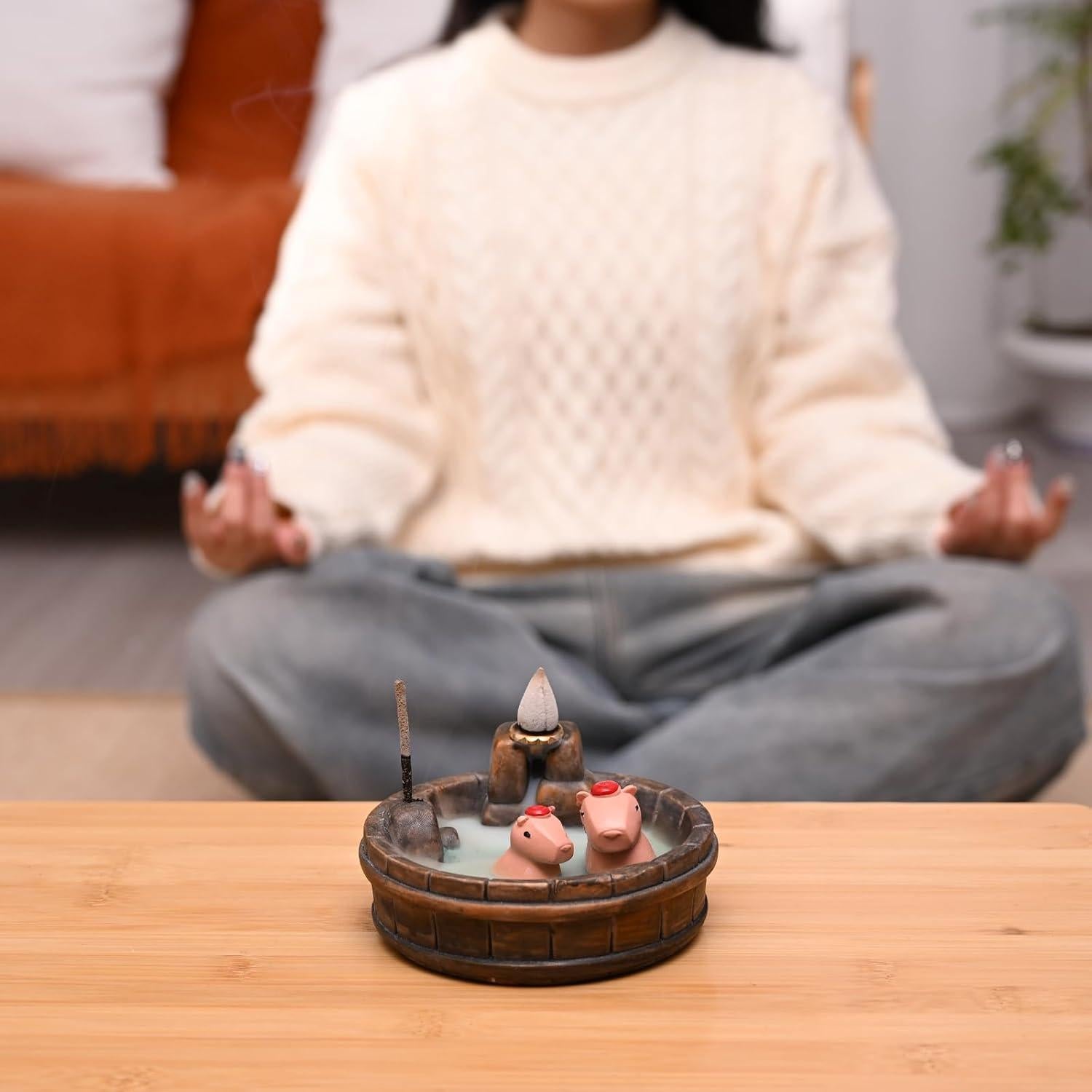 Soporte de Incienso de Retroceso MOUGIG Capibara 29.2cm