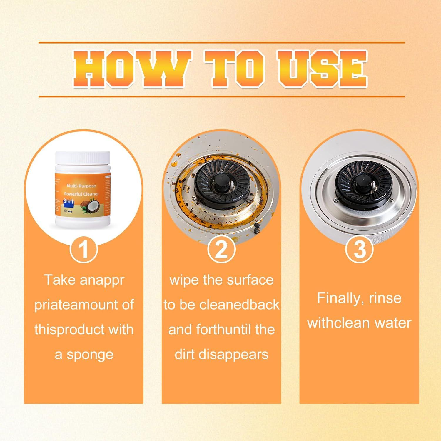 Limpiador Multiusos LSROUMEL 3 en 1 para Cocina 248g